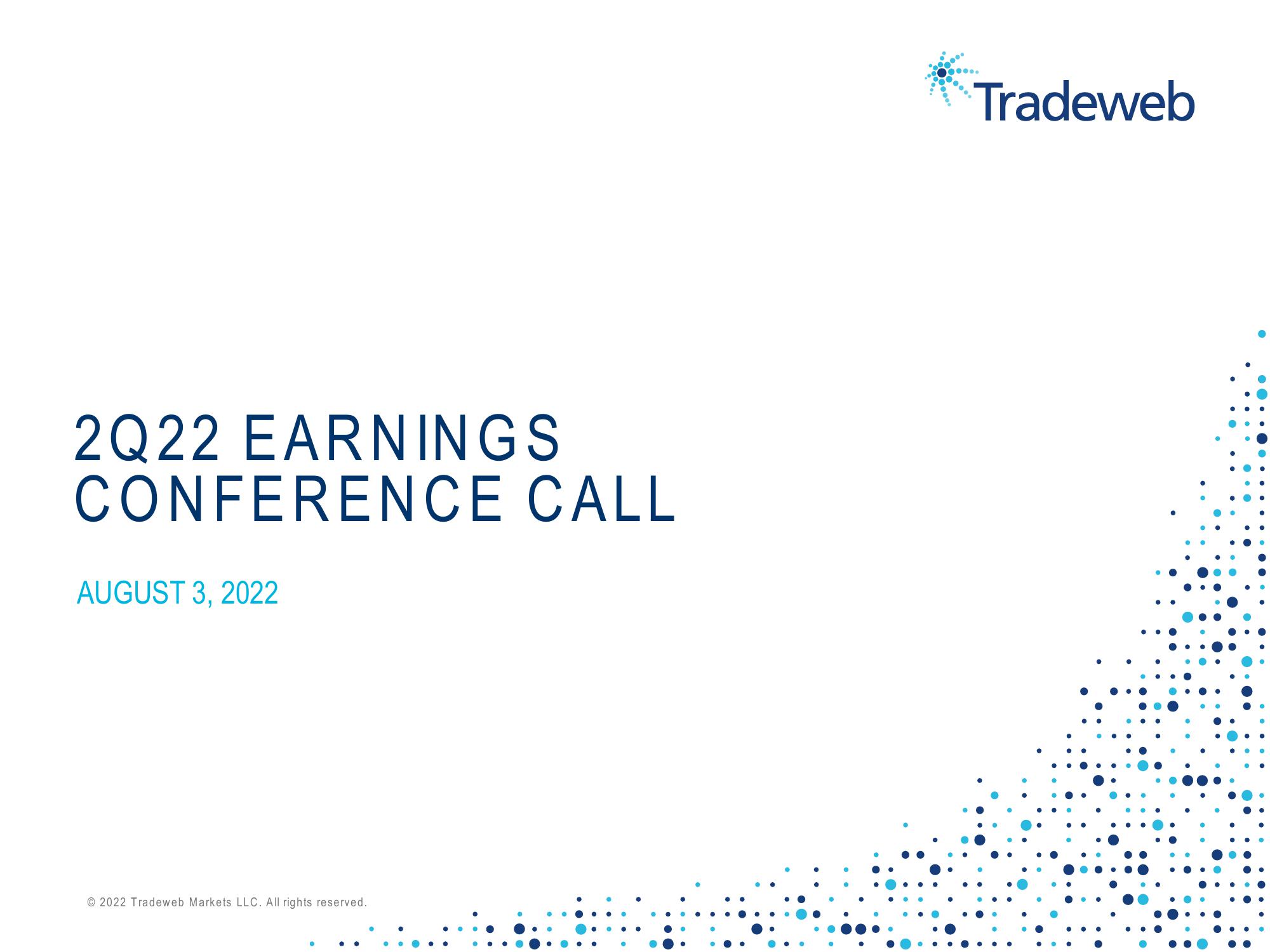 Tradeweb Results Presentation Deck image