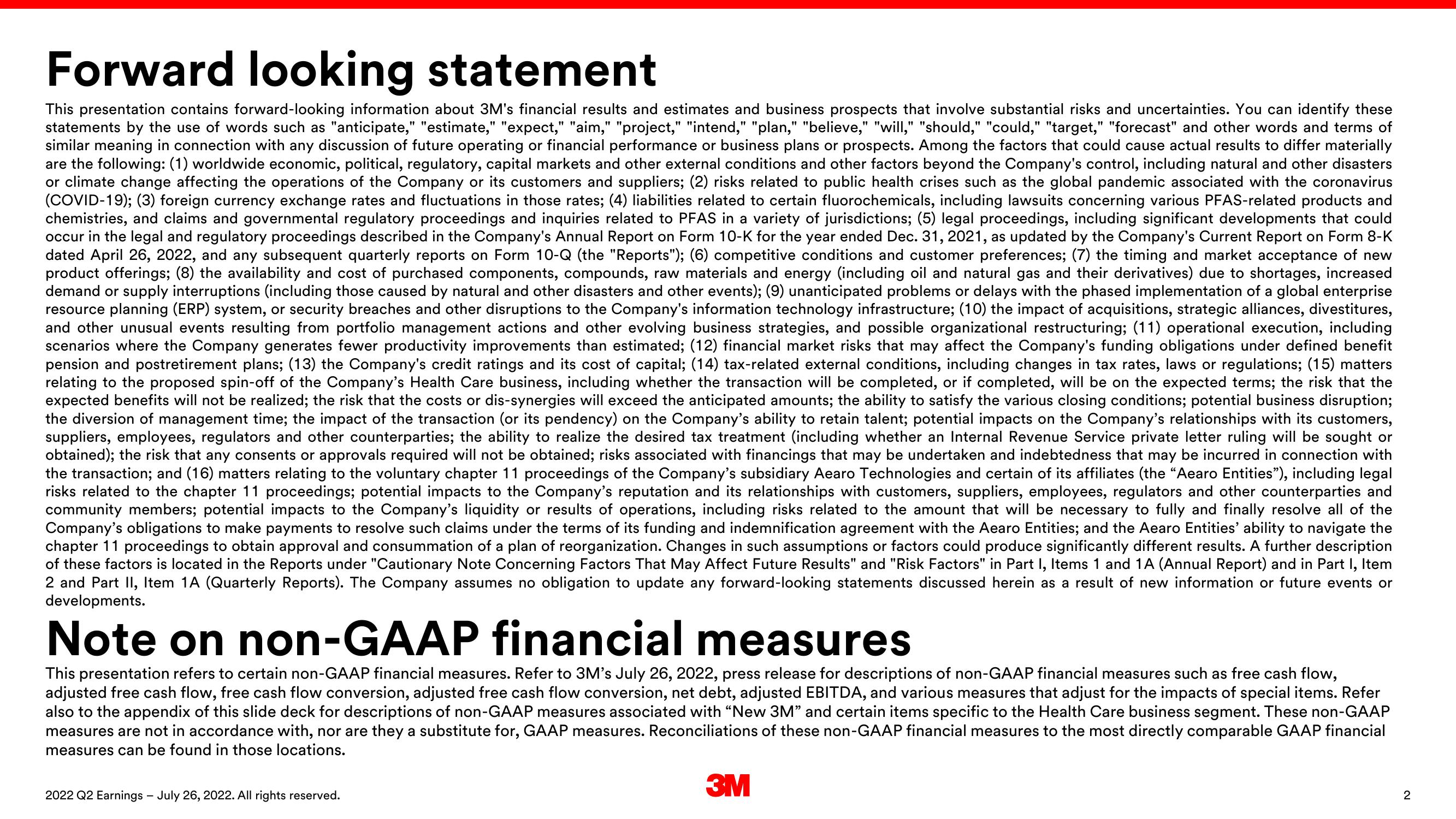 3M Results Presentation Deck slide image #2