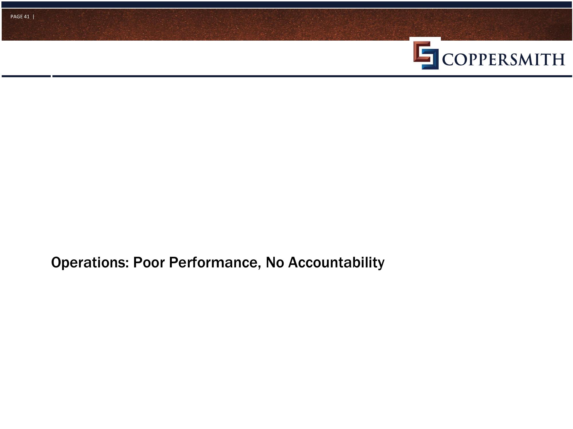 Coppersmith Presentation to Alere Inc Stockholders slide image #42