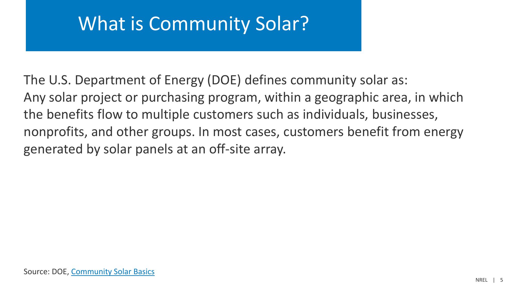 Community Solar Deployment and Subscriptions slide image #5