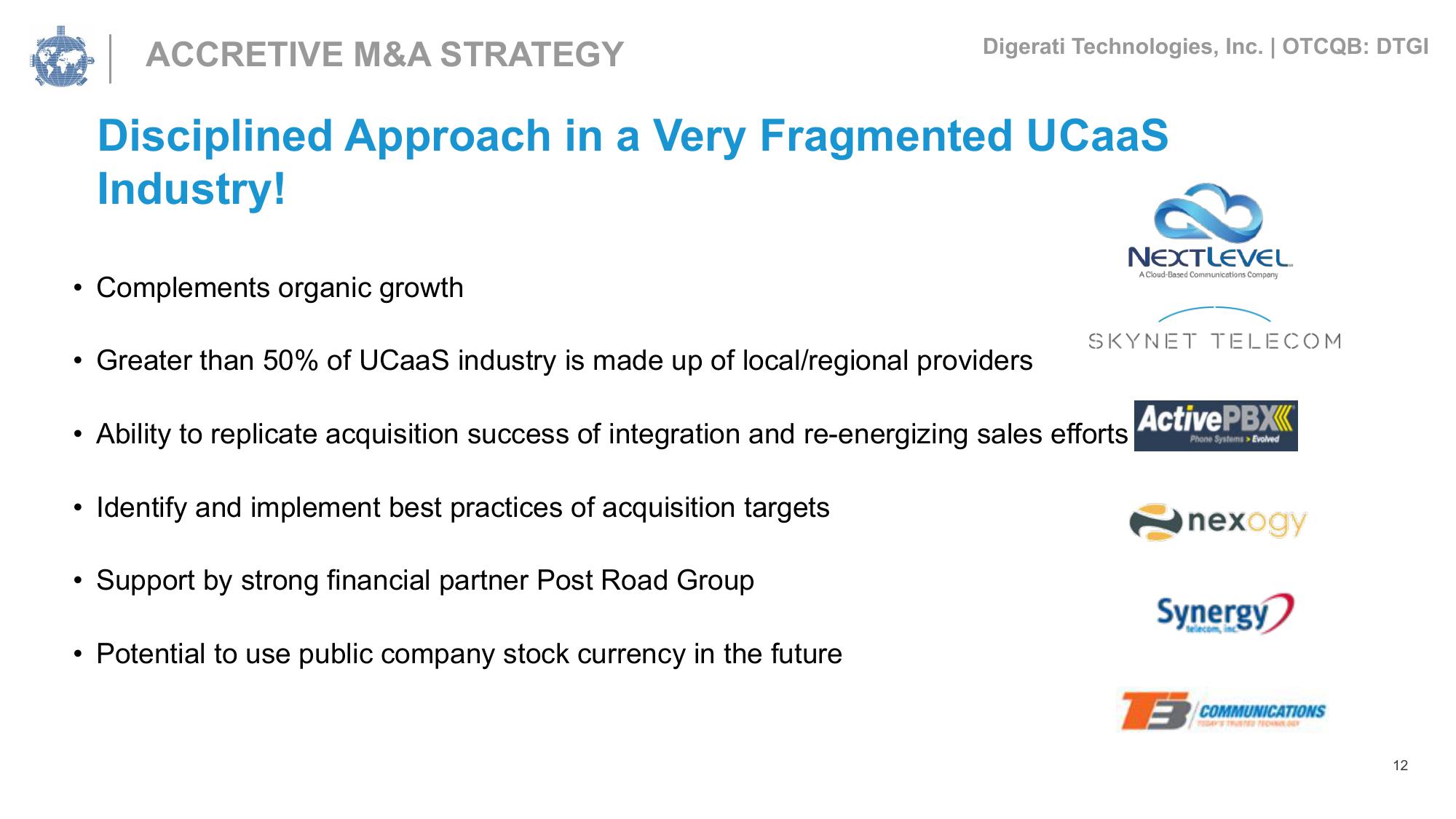 Digerati Investor Presentation Deck slide image