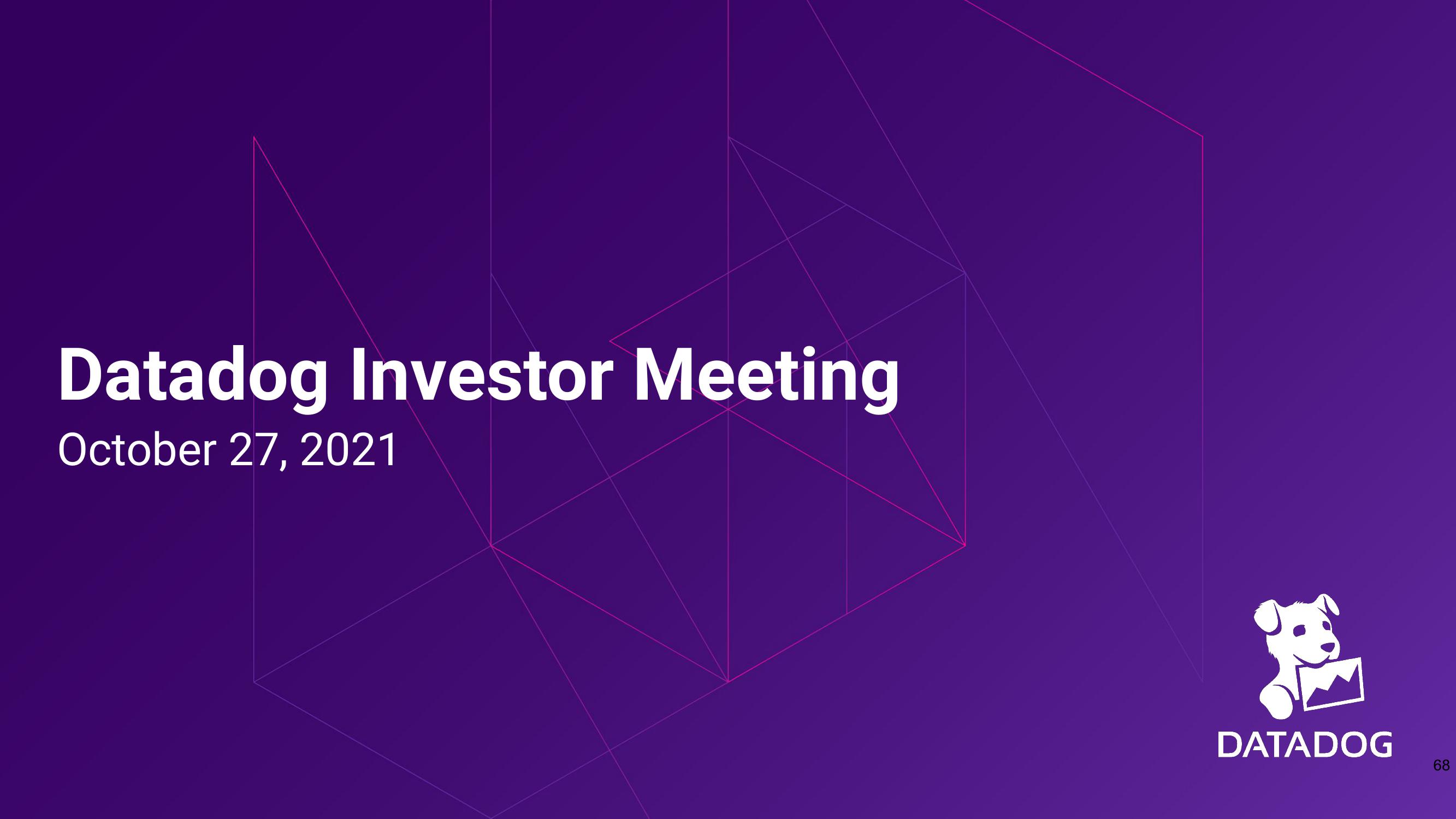 Datadog Investor Day Presentation Deck slide image #68