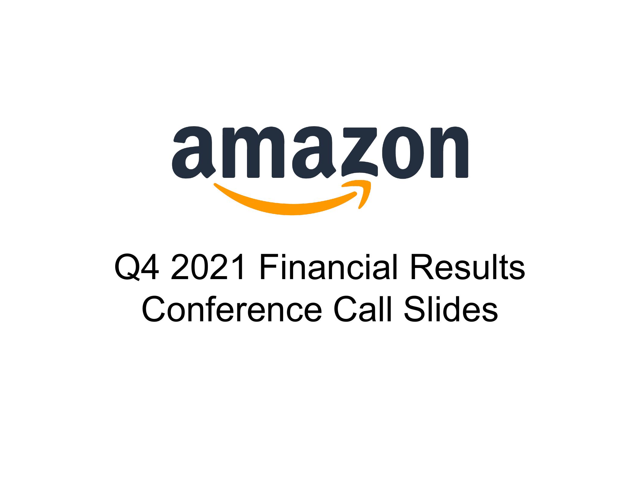 Amazon Results Presentation Deck image