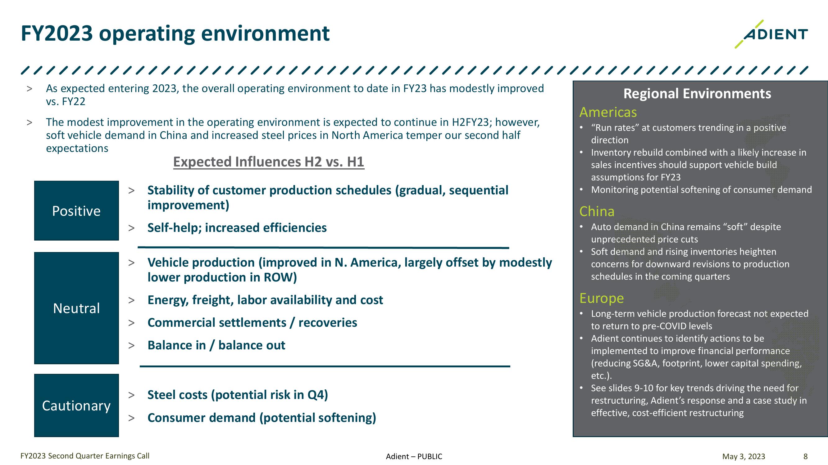 FY 2023 Second Quarter Earnings Call slide image #8