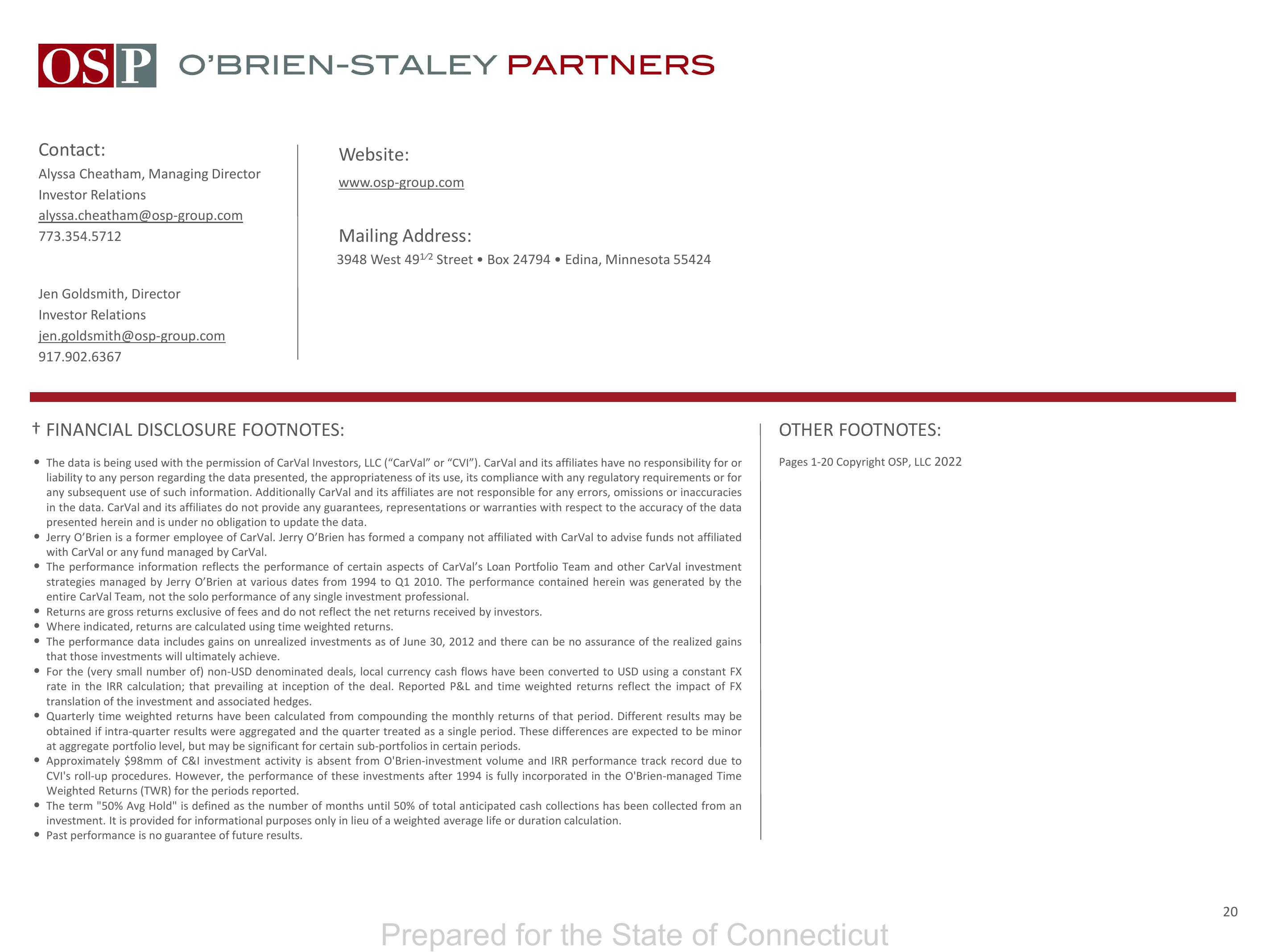 OSP Value Fund IV LP Q4 2022 slide image #20