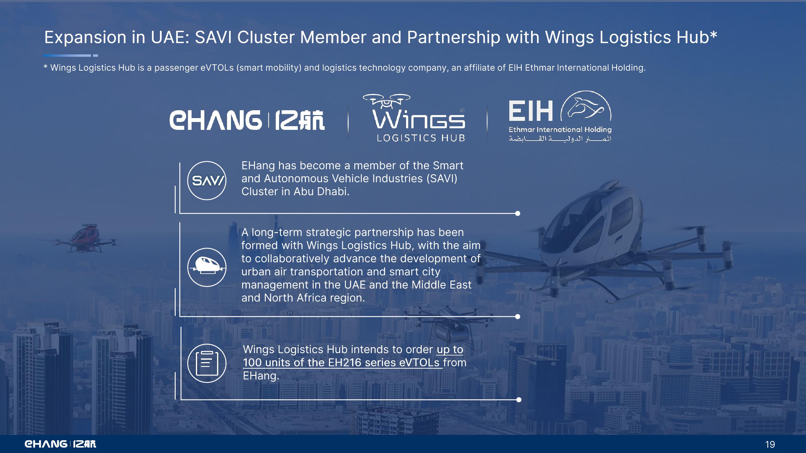 Ehang Enabling Safe, Autonomous, Eco Friendly Air Mobility slide image #19