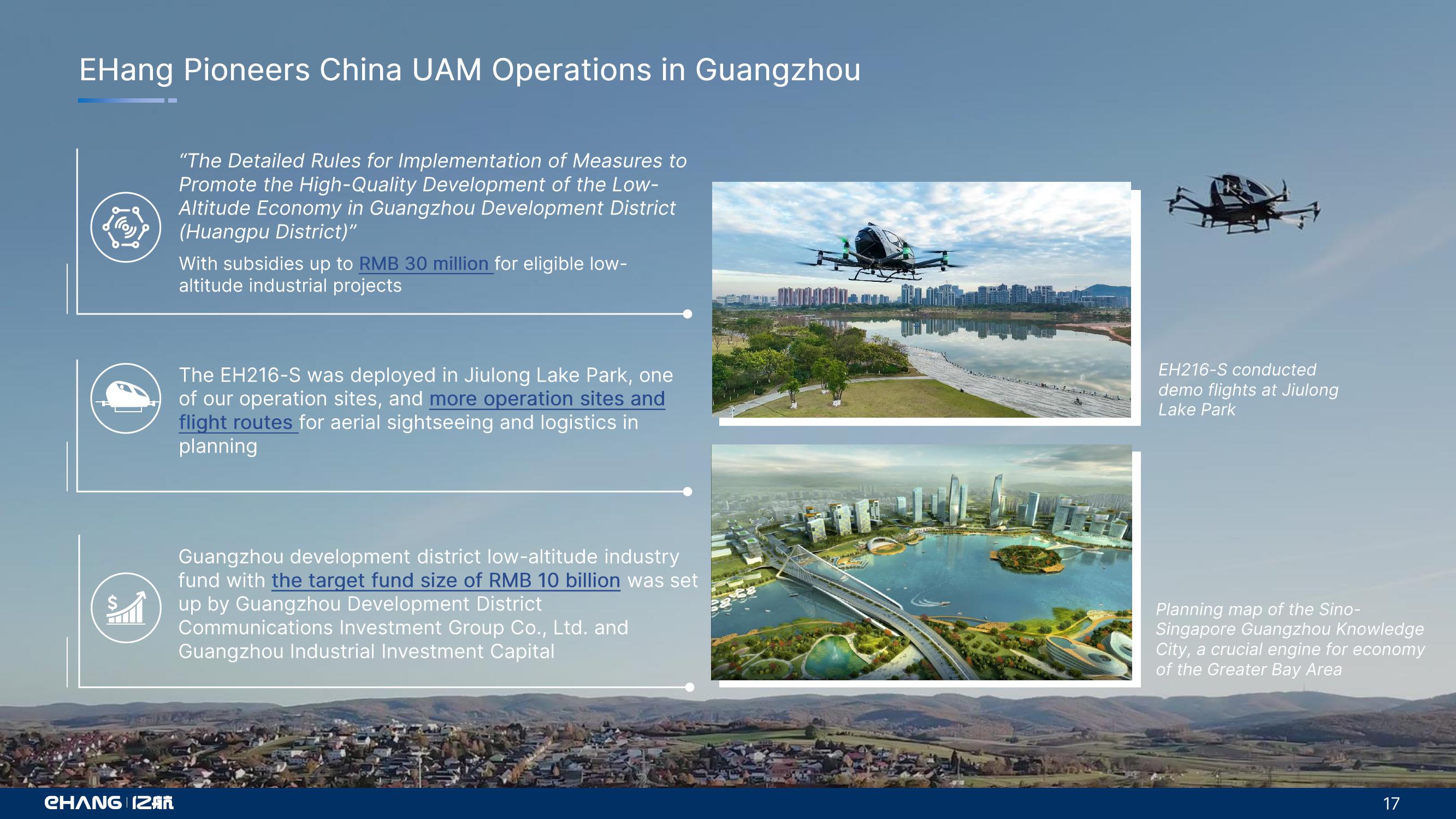 Ehang Enabling Safe, Autonomous, Eco Friendly Air Mobility slide image #17