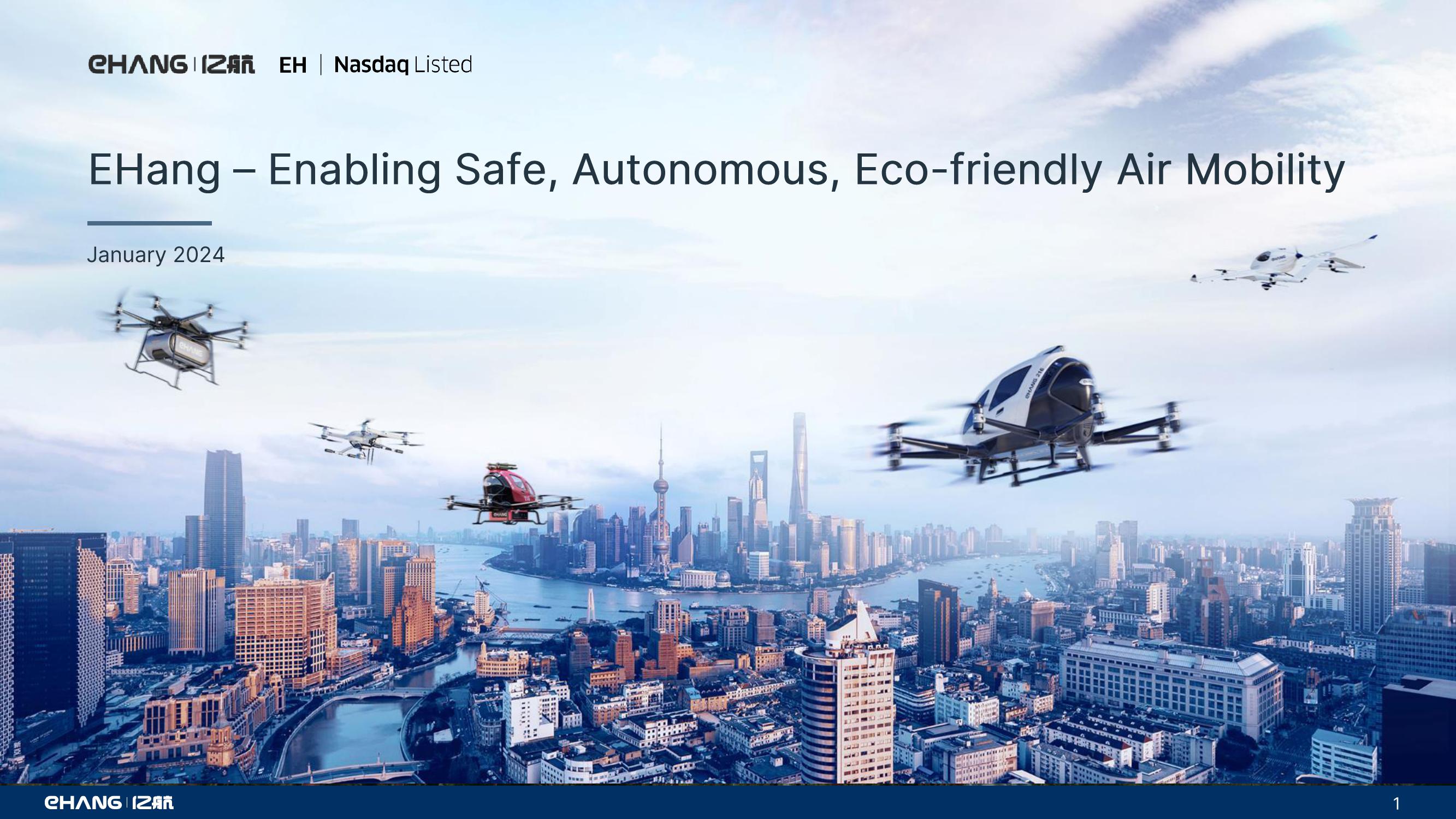 Ehang Enabling Safe, Autonomous, Eco Friendly Air Mobility image