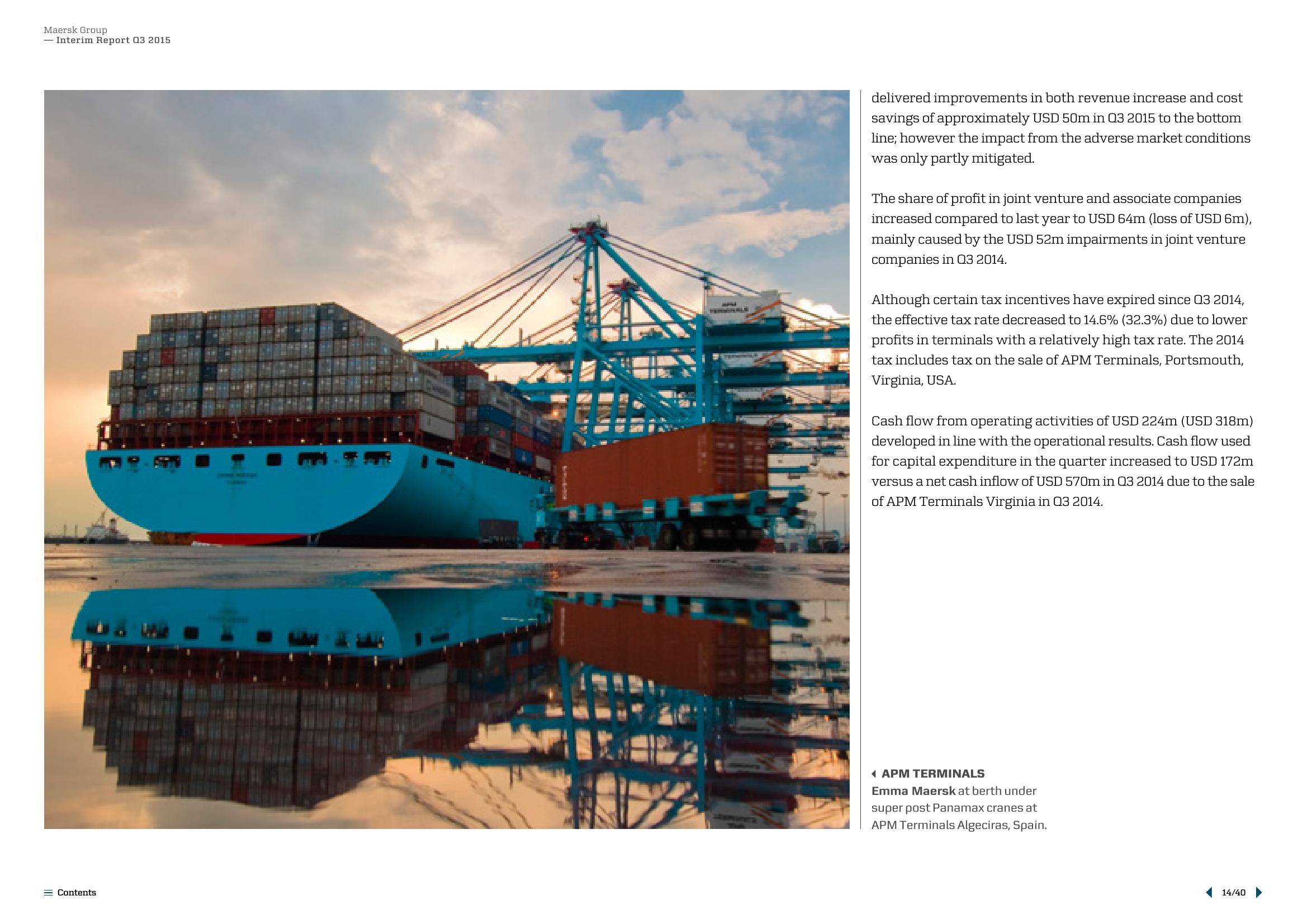 Maersk Results Presentation Deck slide image #14