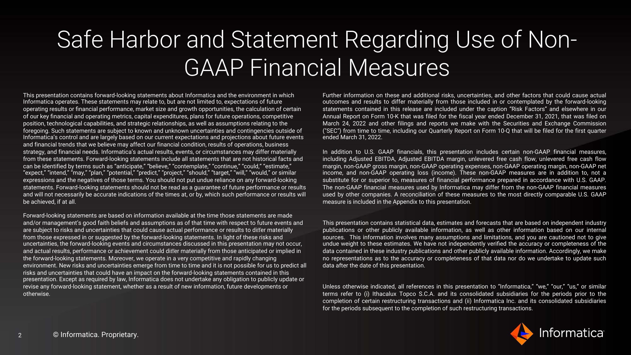 Informatica Investor Presentation Deck slide image #2
