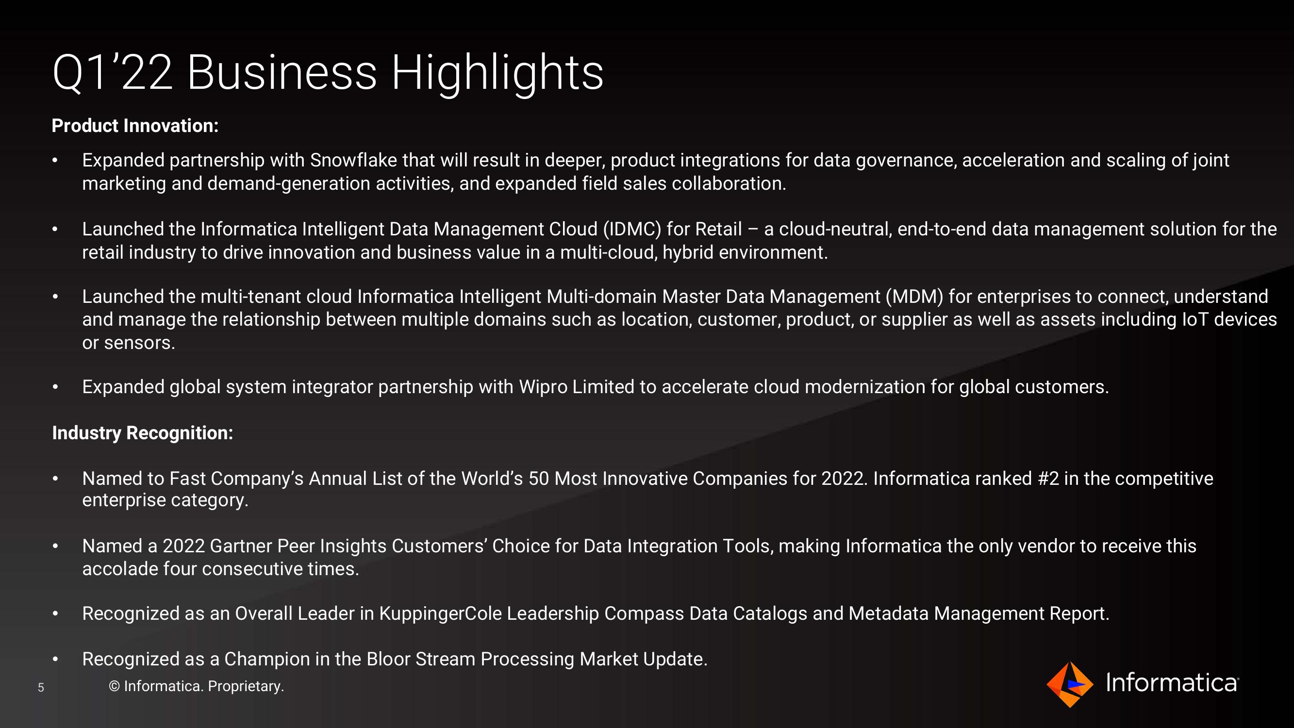 Informatica Investor Presentation Deck slide image #5