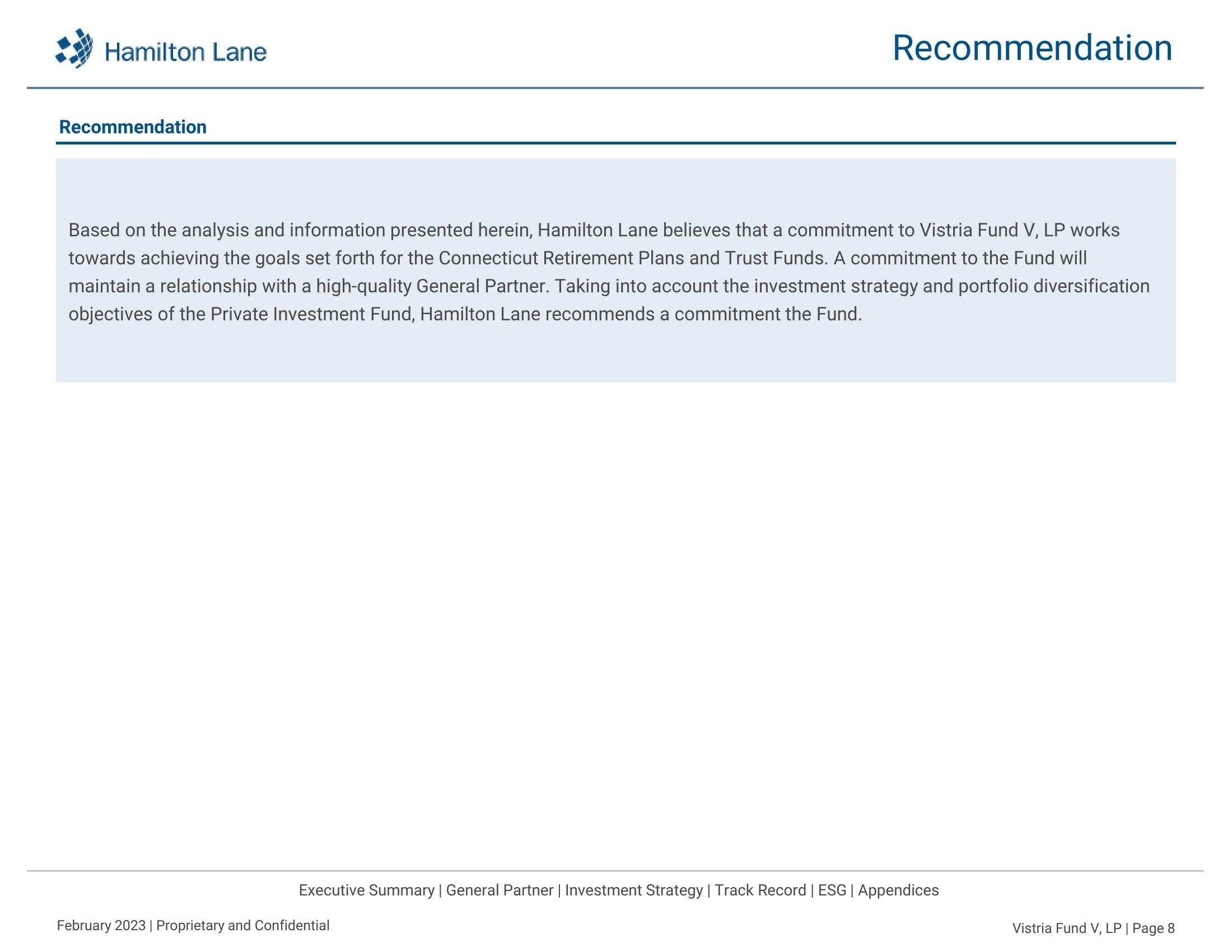 Hamilton Lane Investment Deck slide image #9