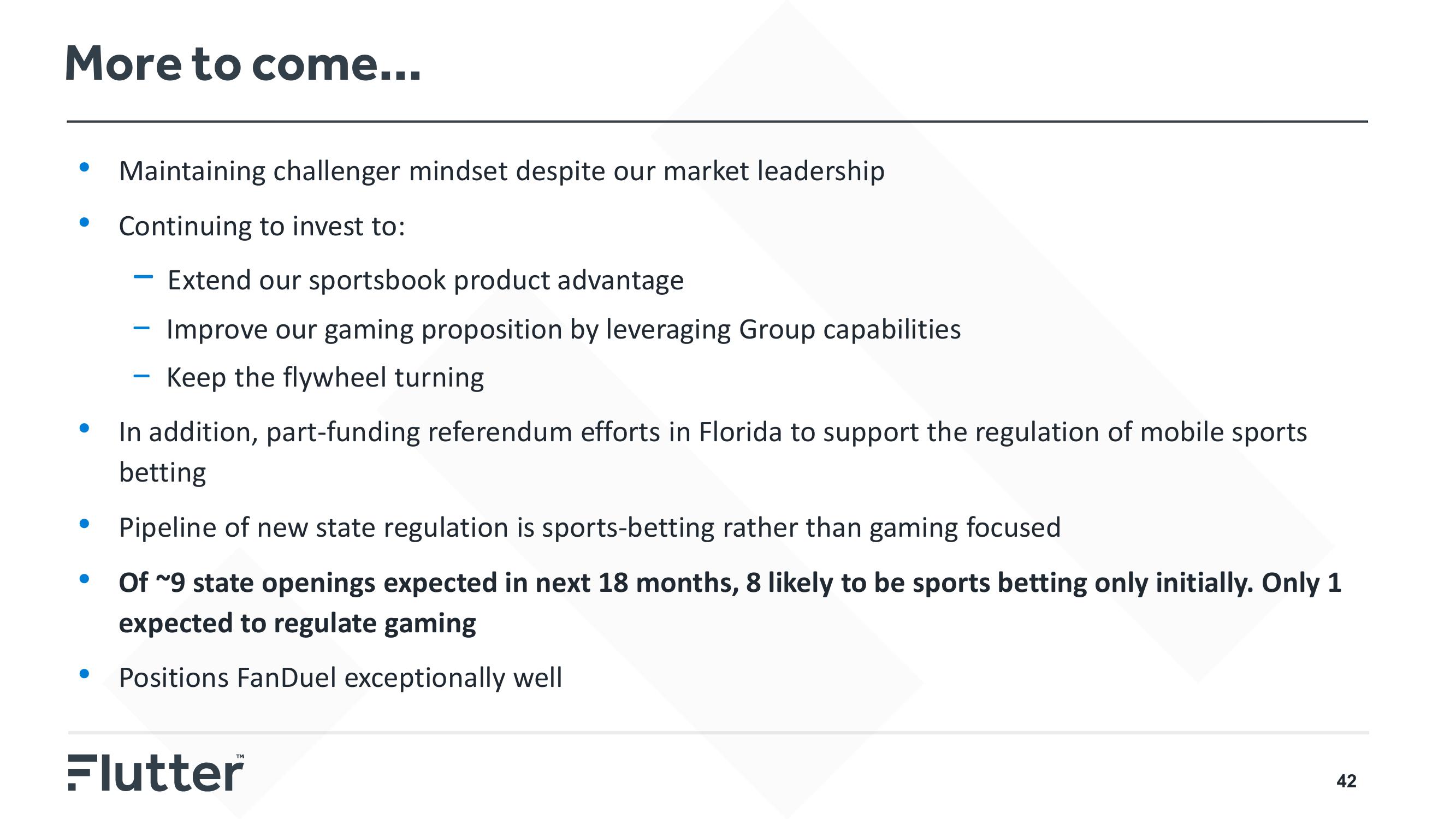 Flutter Investor Day Presentation Deck slide image #42