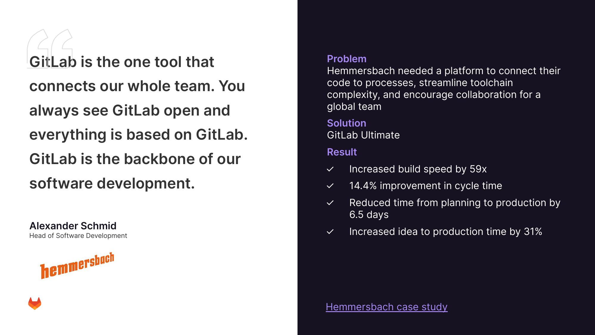 GitLab Results Presentation Deck slide image