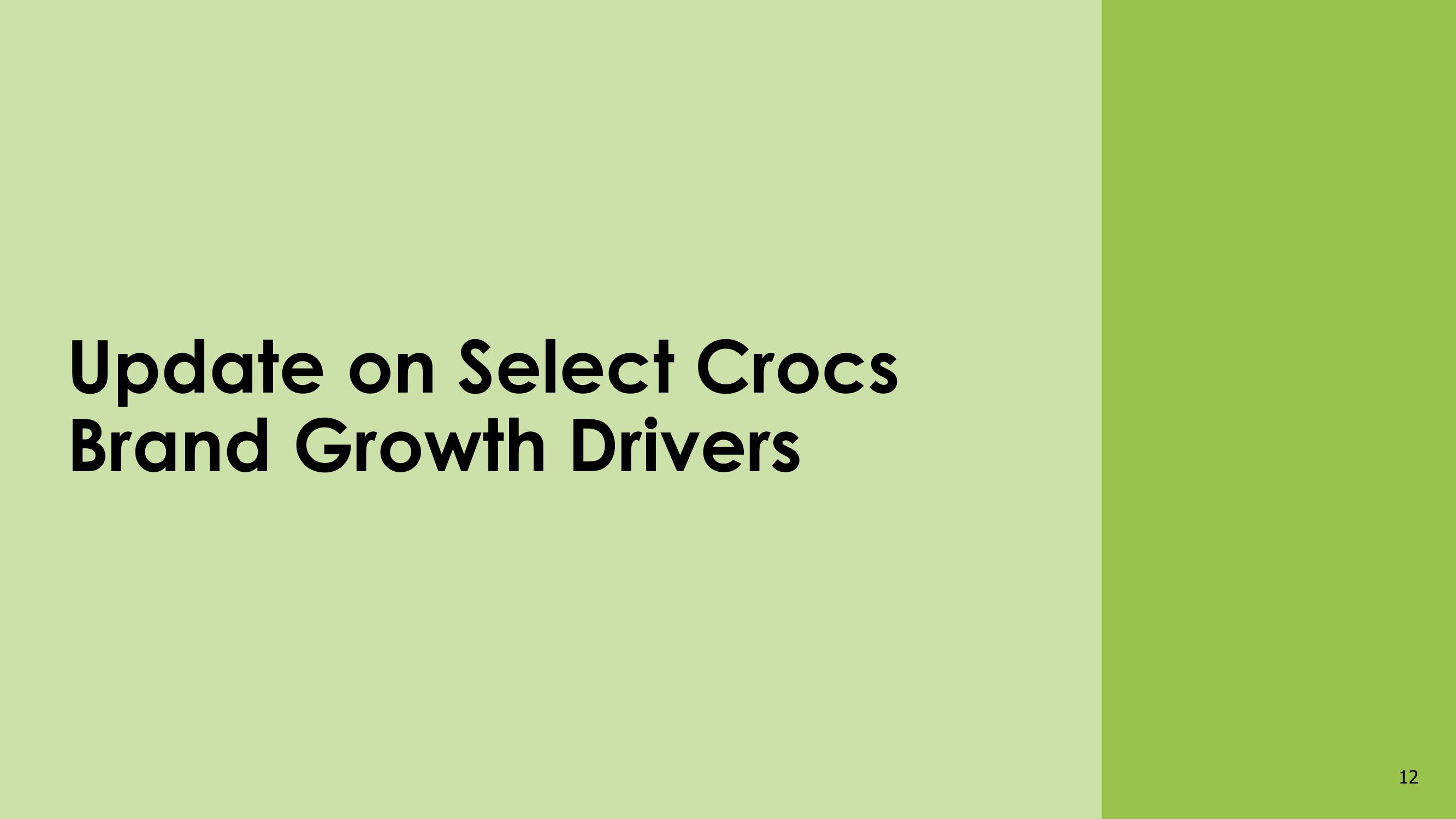 Crocs Results Presentation Deck slide image #12