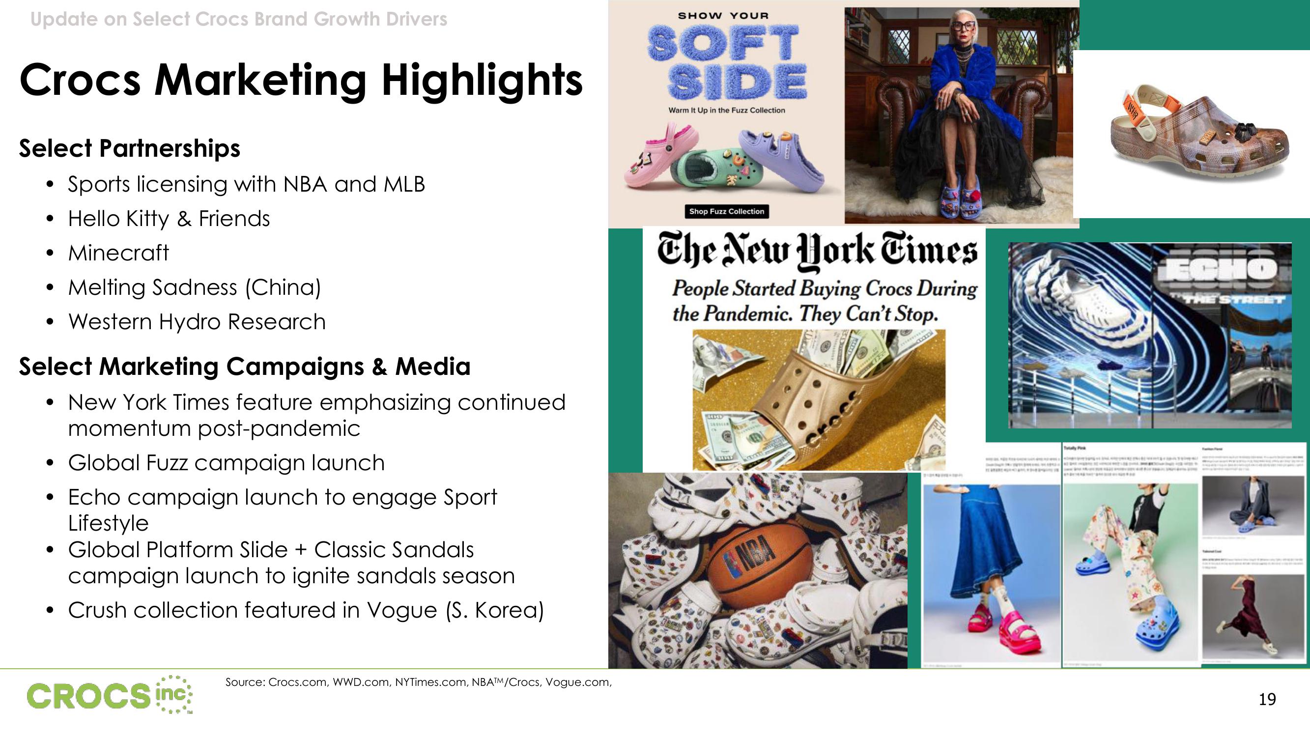 Crocs Results Presentation Deck slide image #19