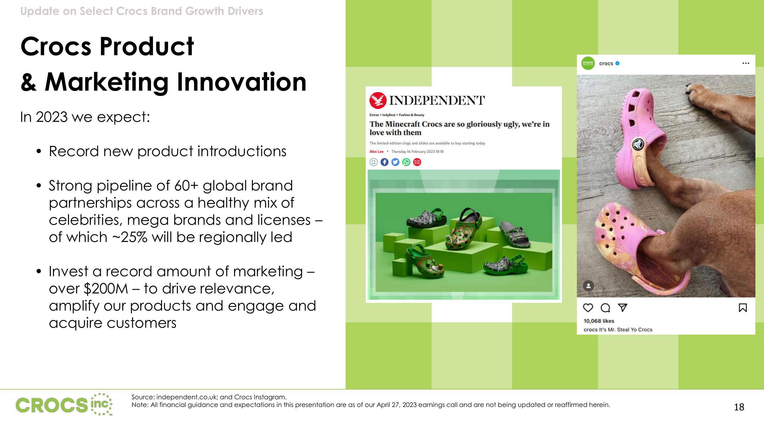 Crocs Results Presentation Deck slide image #18