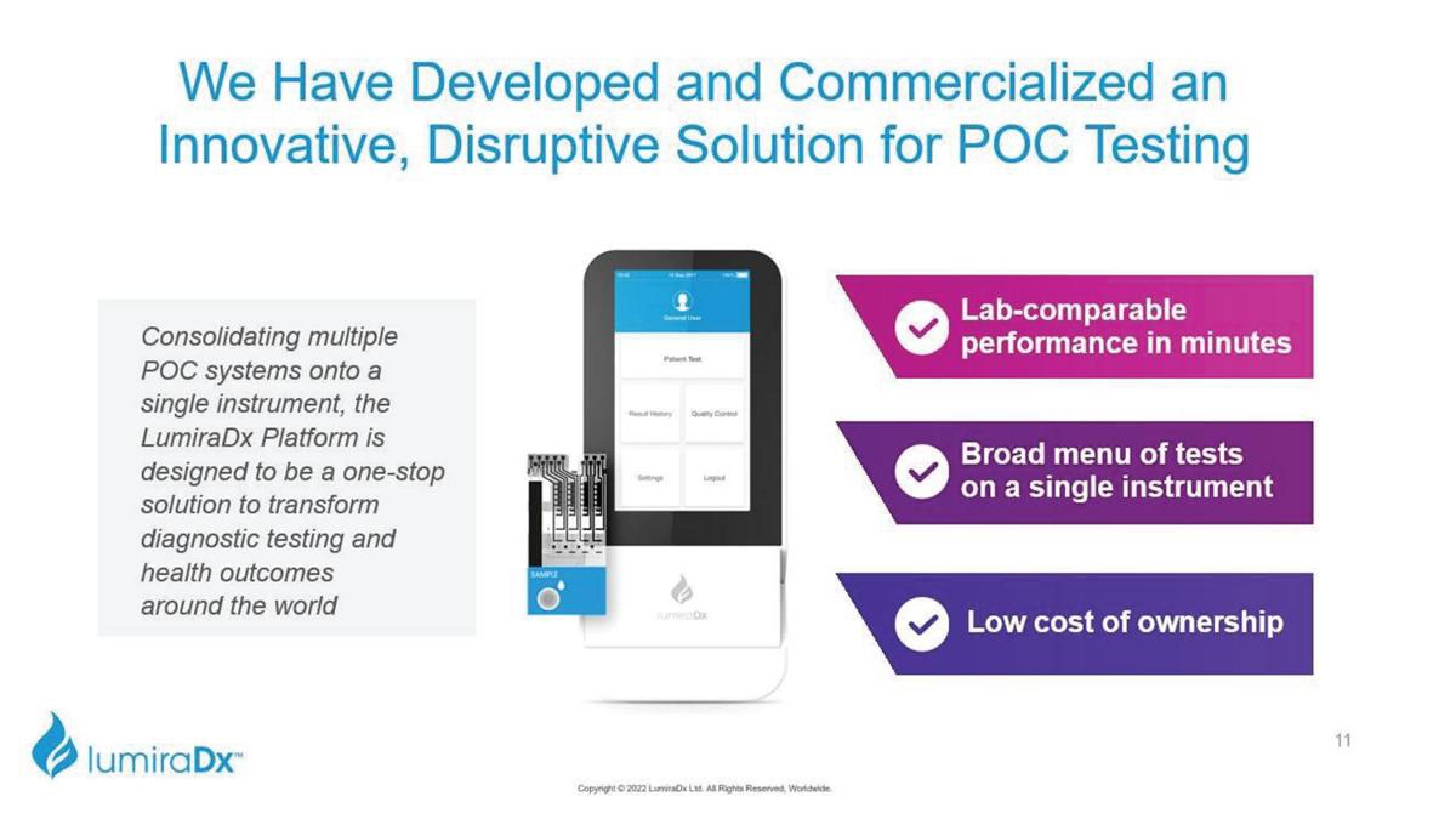 LumiraDx Investor Presentation Deck slide image #11