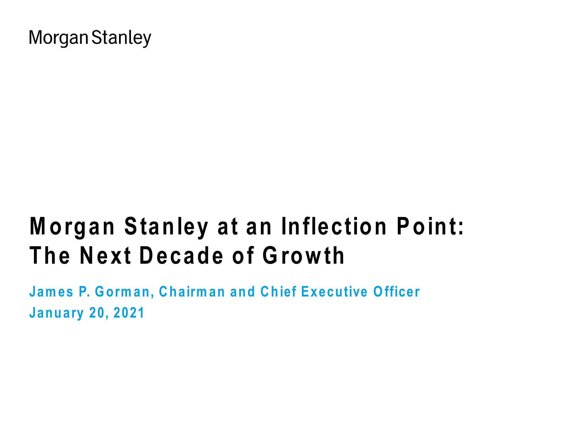 Morgan Stanley Investor Presentation Deck image