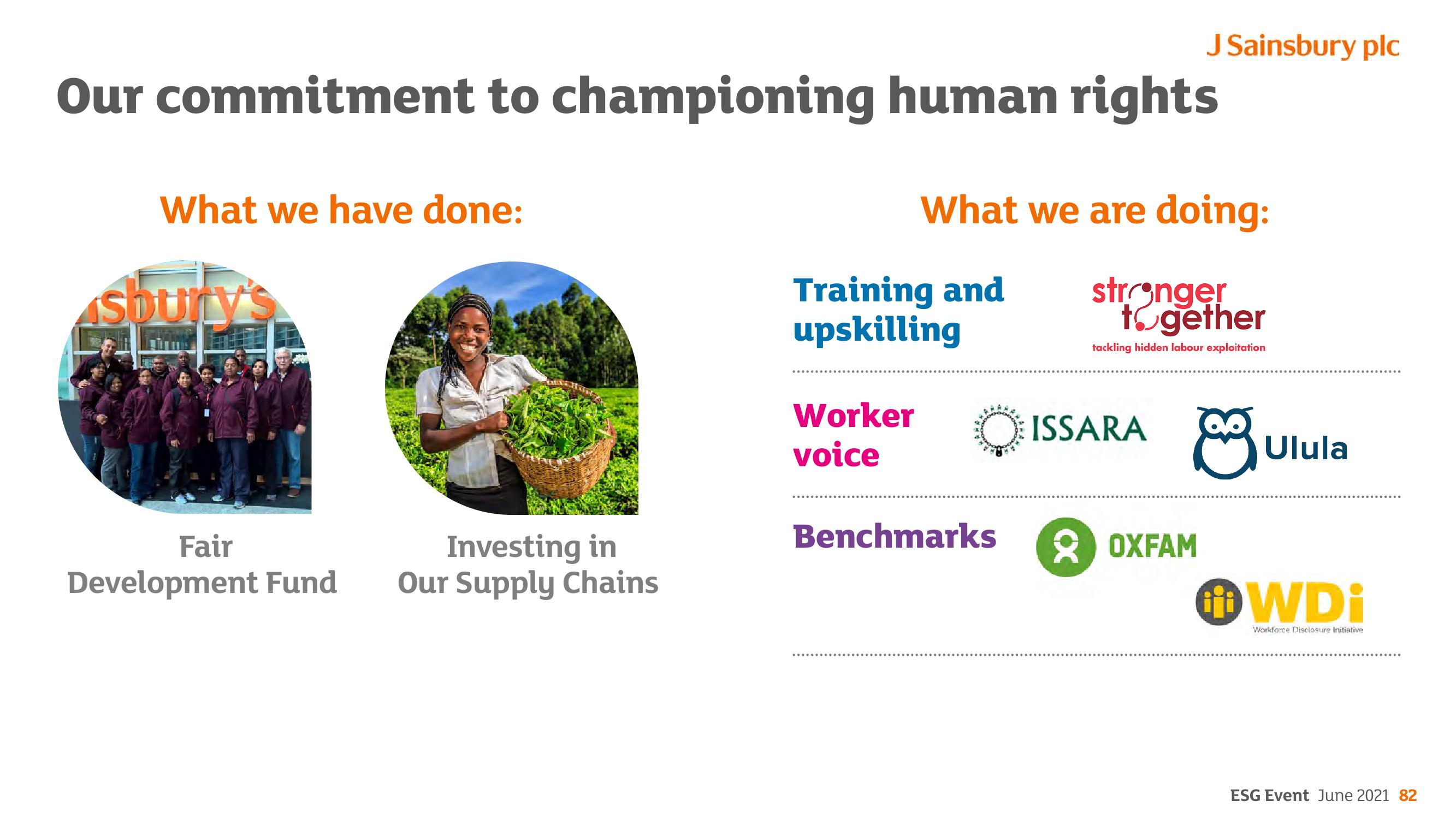 Sainsbury's ESG slide image #82