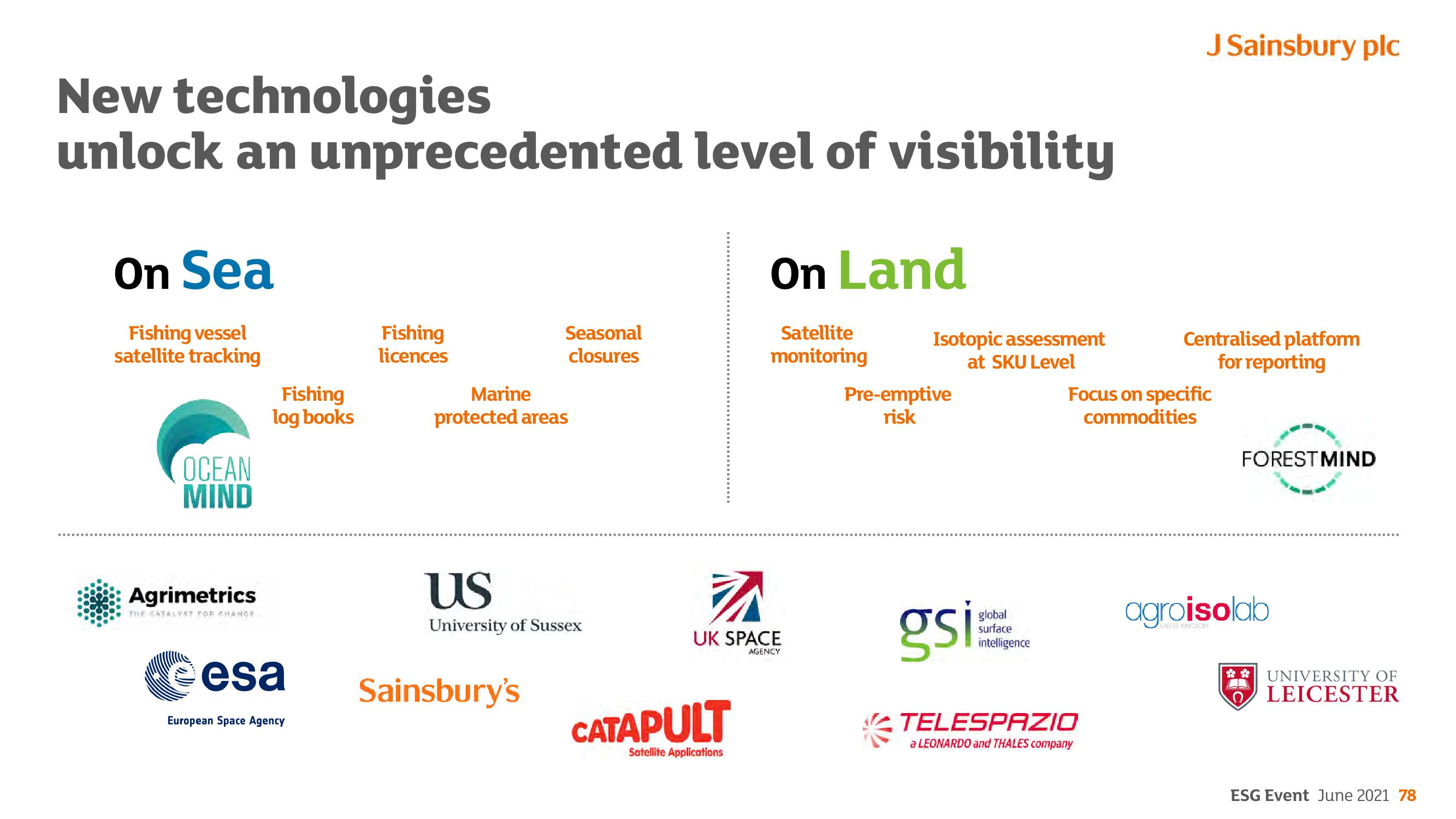 Sainsbury's ESG slide image #78