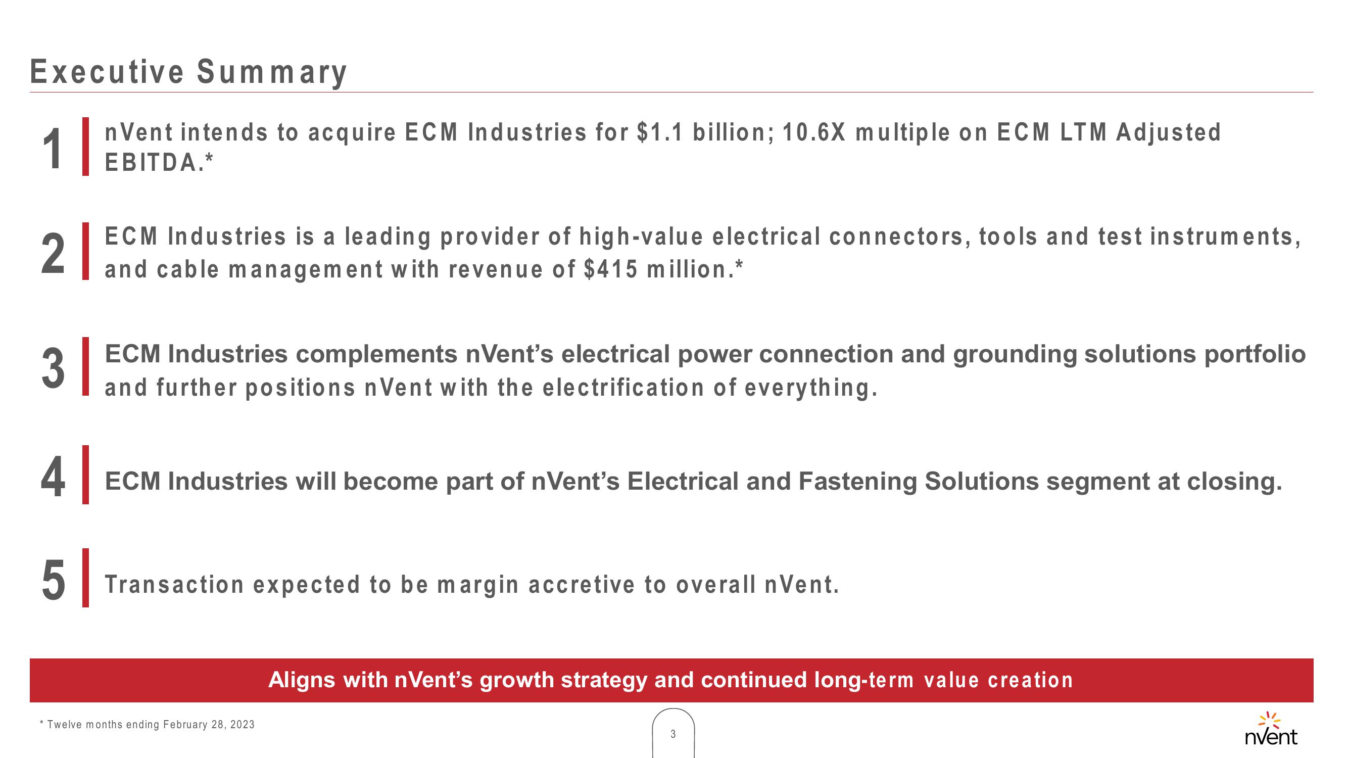 Acquisition of ECM Industries slide image #3