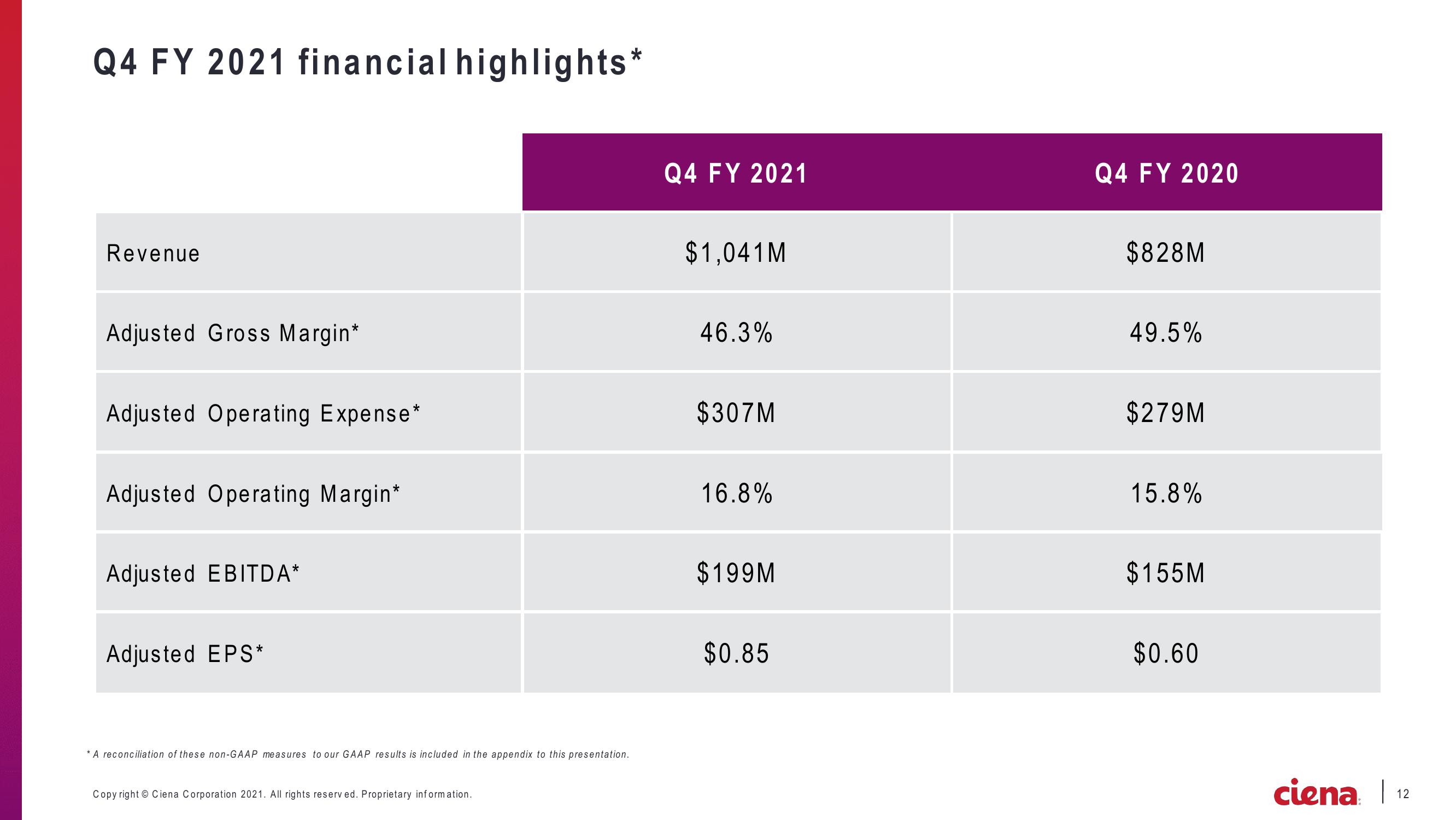 Ciena Corporation Earnings Presentation slide image #12