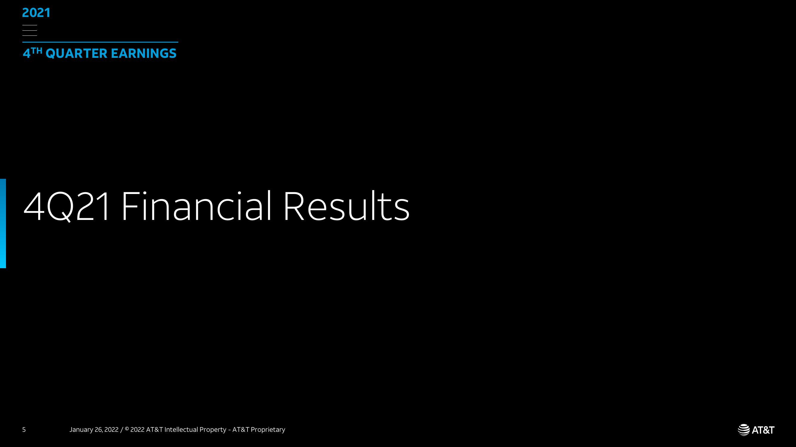 AT&T Results Presentation Deck slide image #5