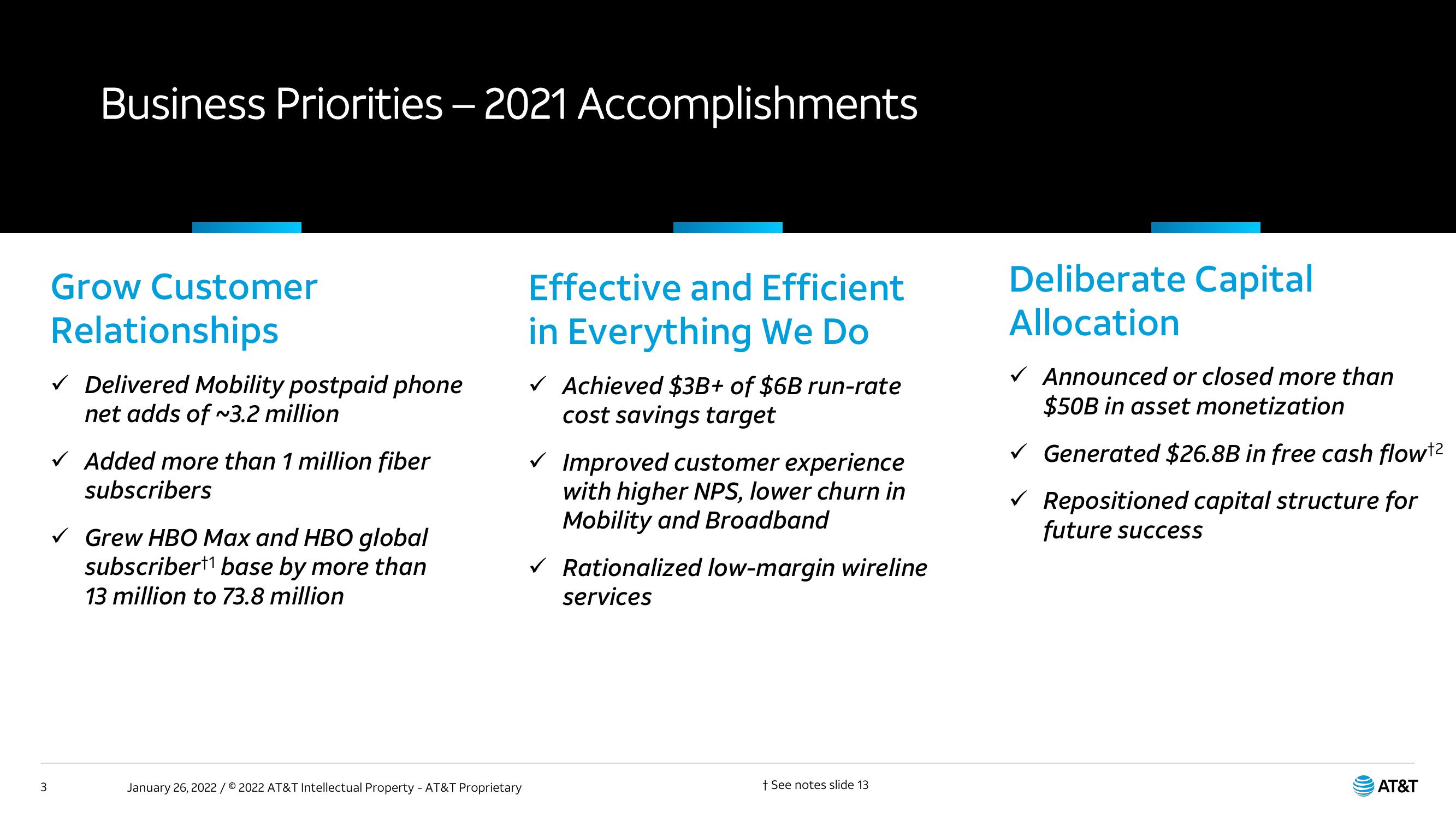 AT&T Results Presentation Deck slide image #3