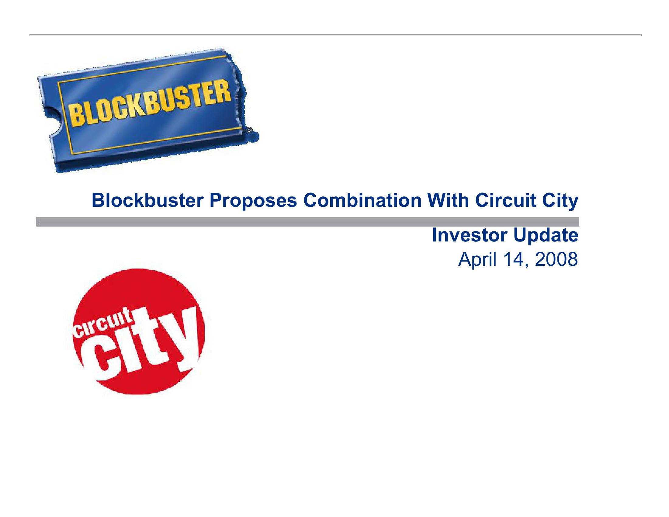 Blockbuster Video Investor Presentation Deck slide image #13