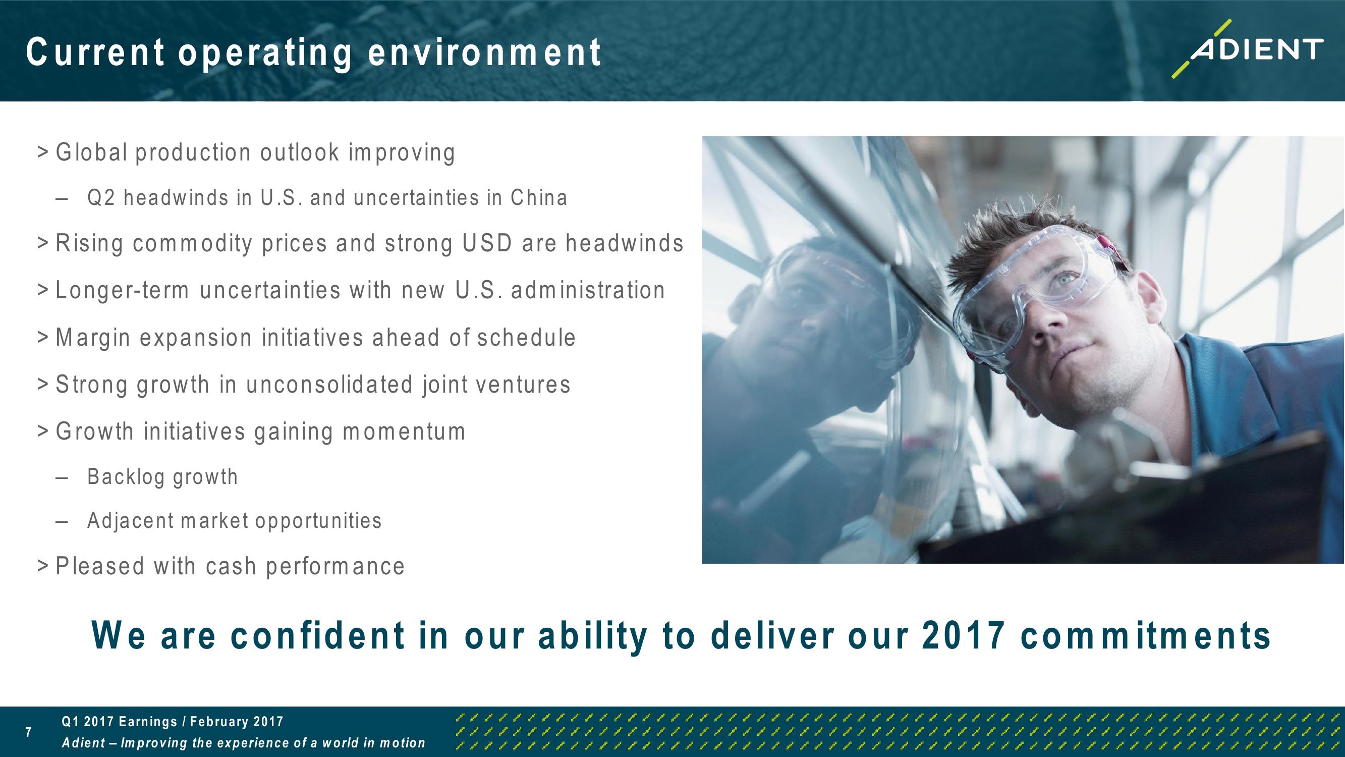 FY 2017 First Quarter Earnings Call slide image #7