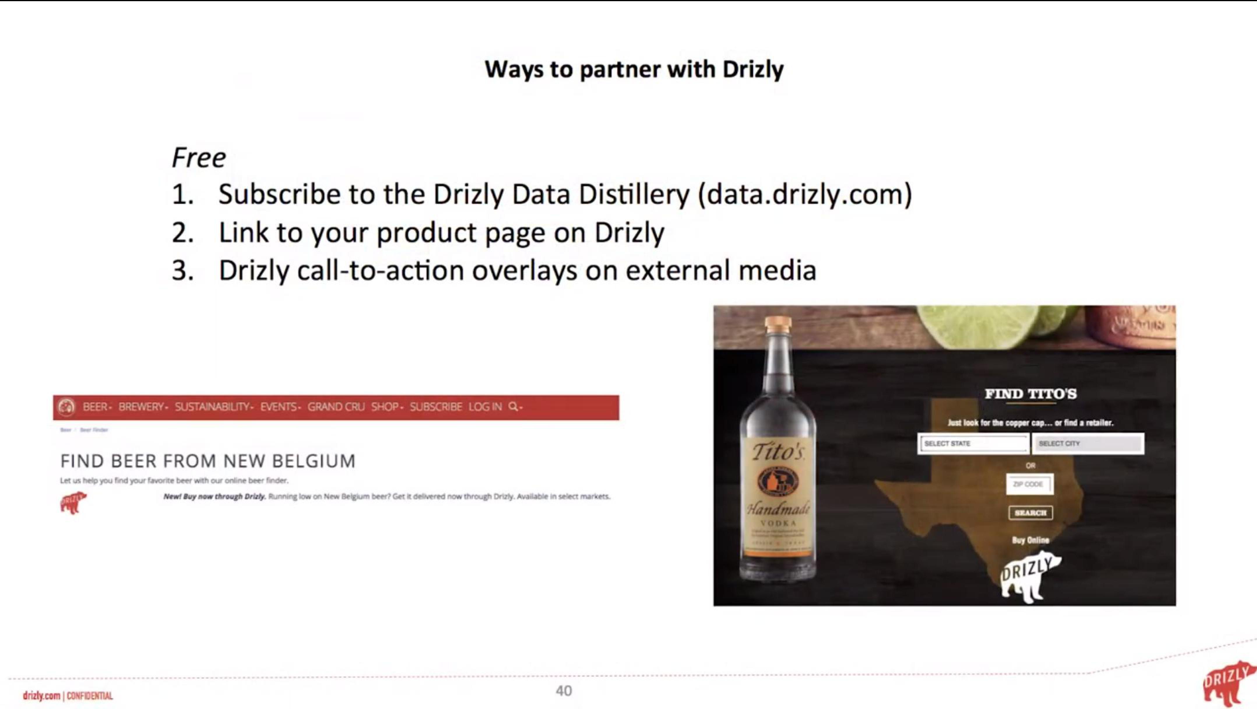 Drizly Market Presentation Deck slide image