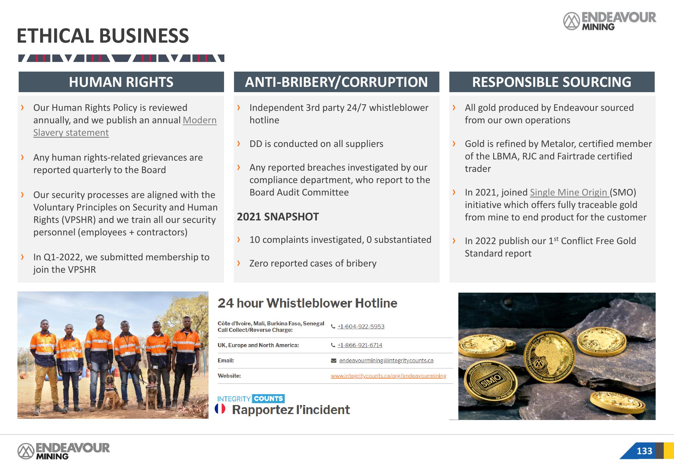 Endeavour Mining Investor Presentation Deck slide image #133