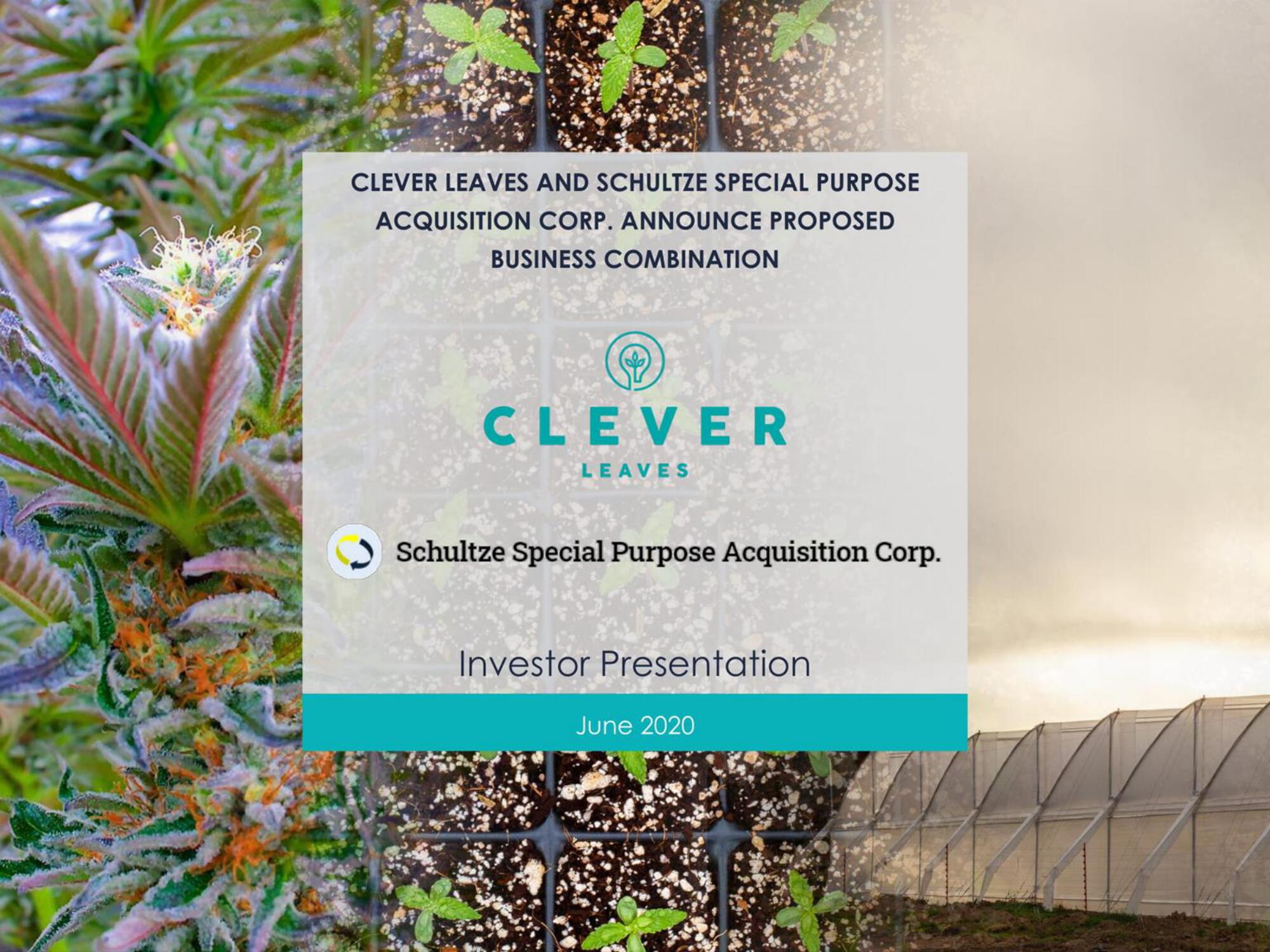 Clever Leaves SPAC Presentation Deck image