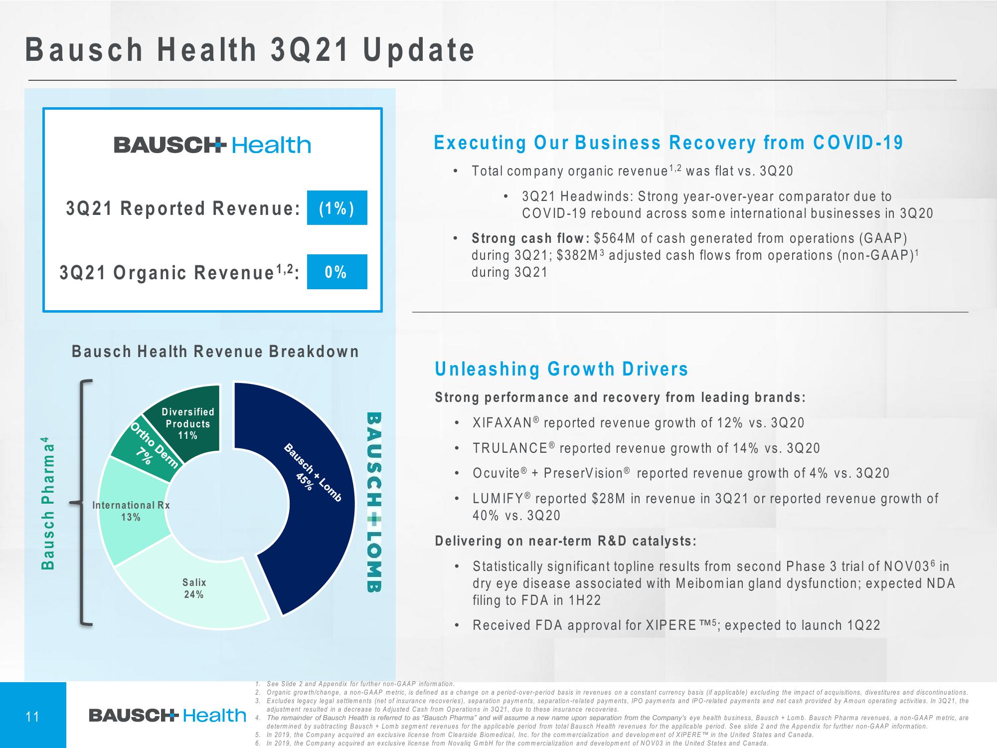 Bausch Health Companies Investor Conference Presentation Deck slide image #12