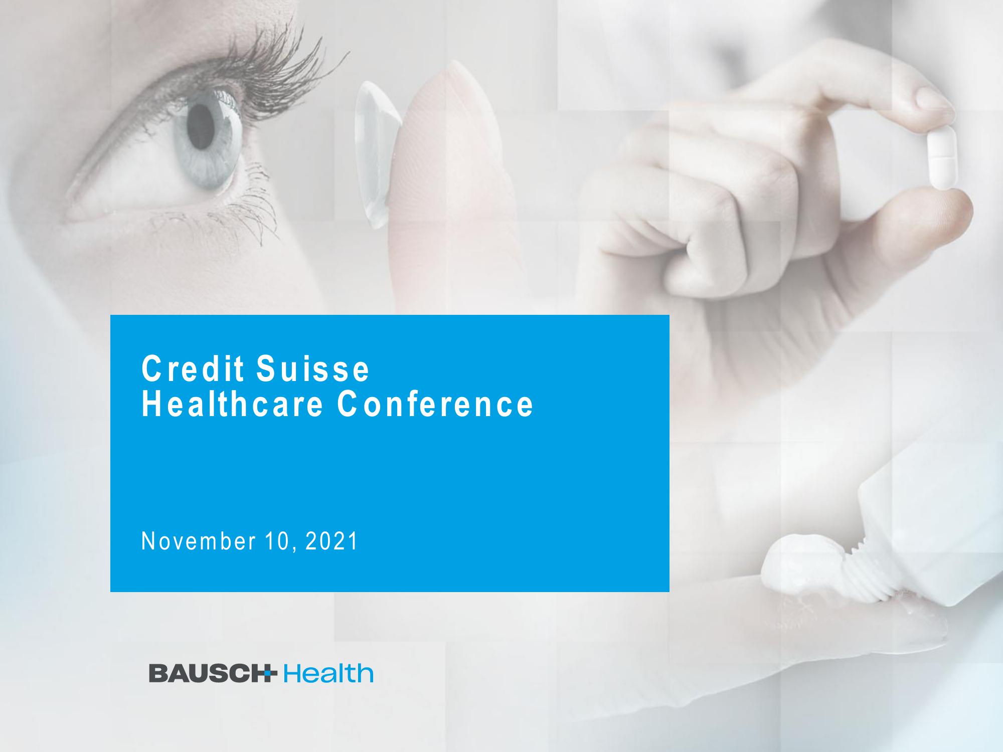 Bausch Health Companies Investor Conference Presentation Deck slide image #1