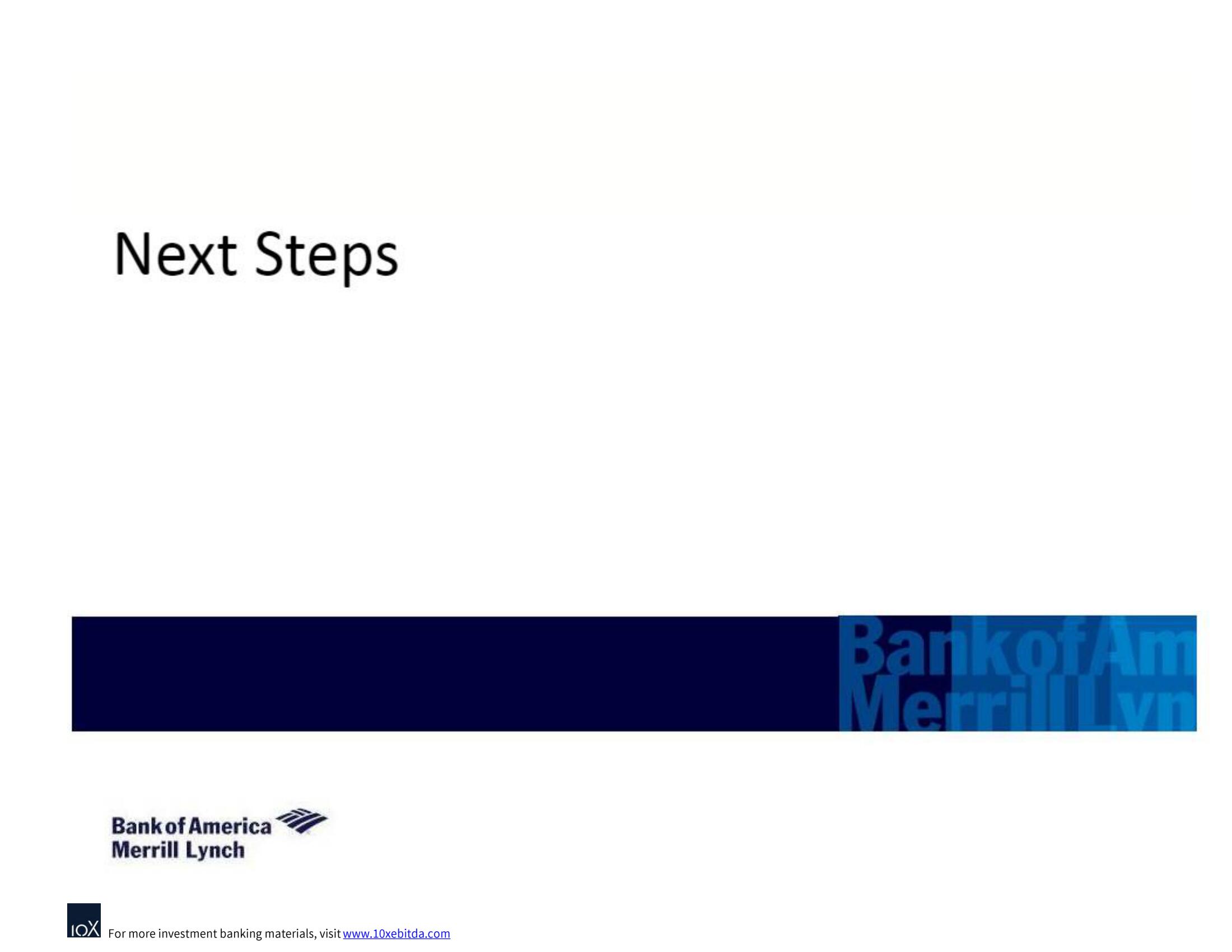 Bank of America Investment Banking Pitch Book slide image #24