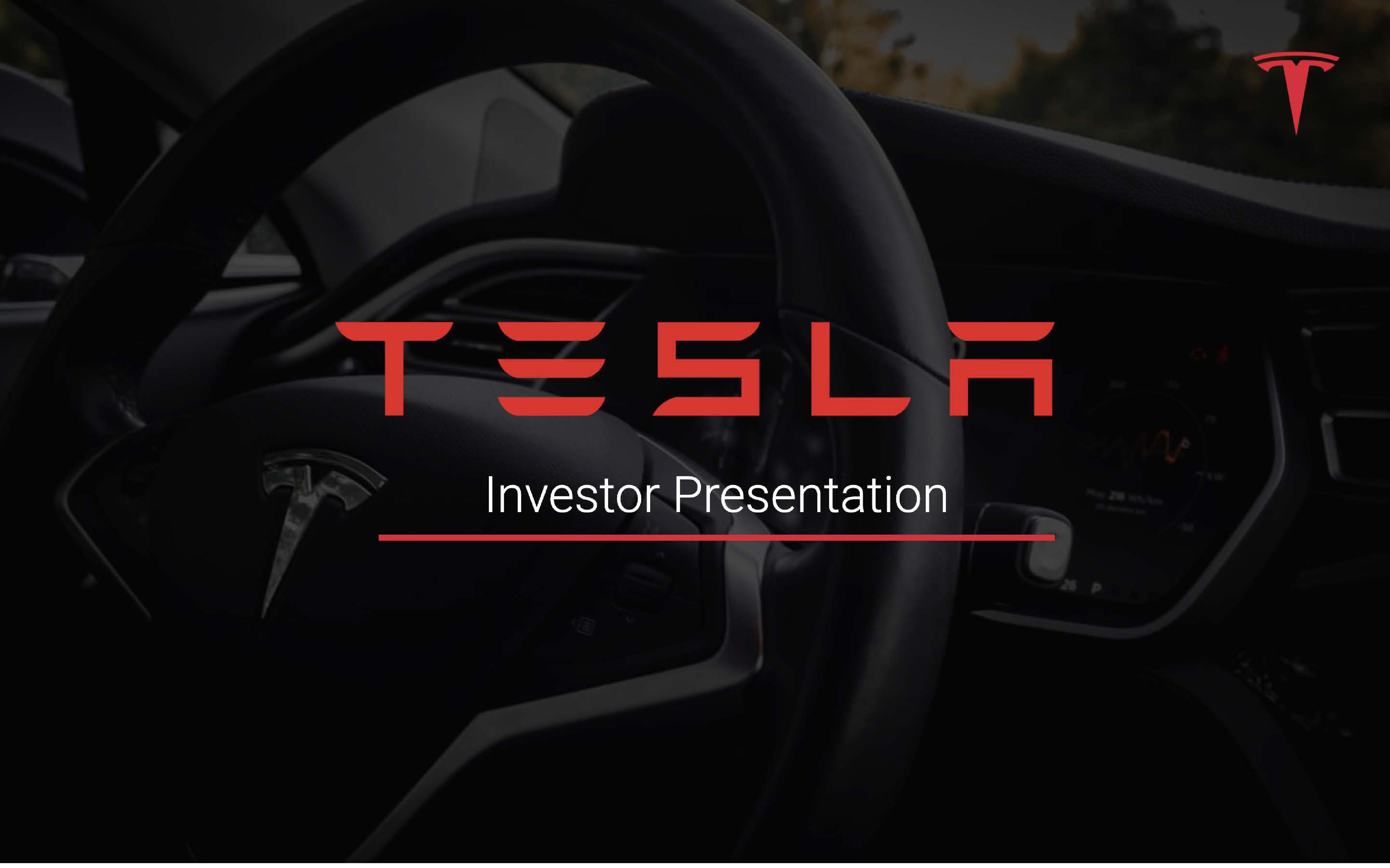 Tesla Investor Presentation Deck image