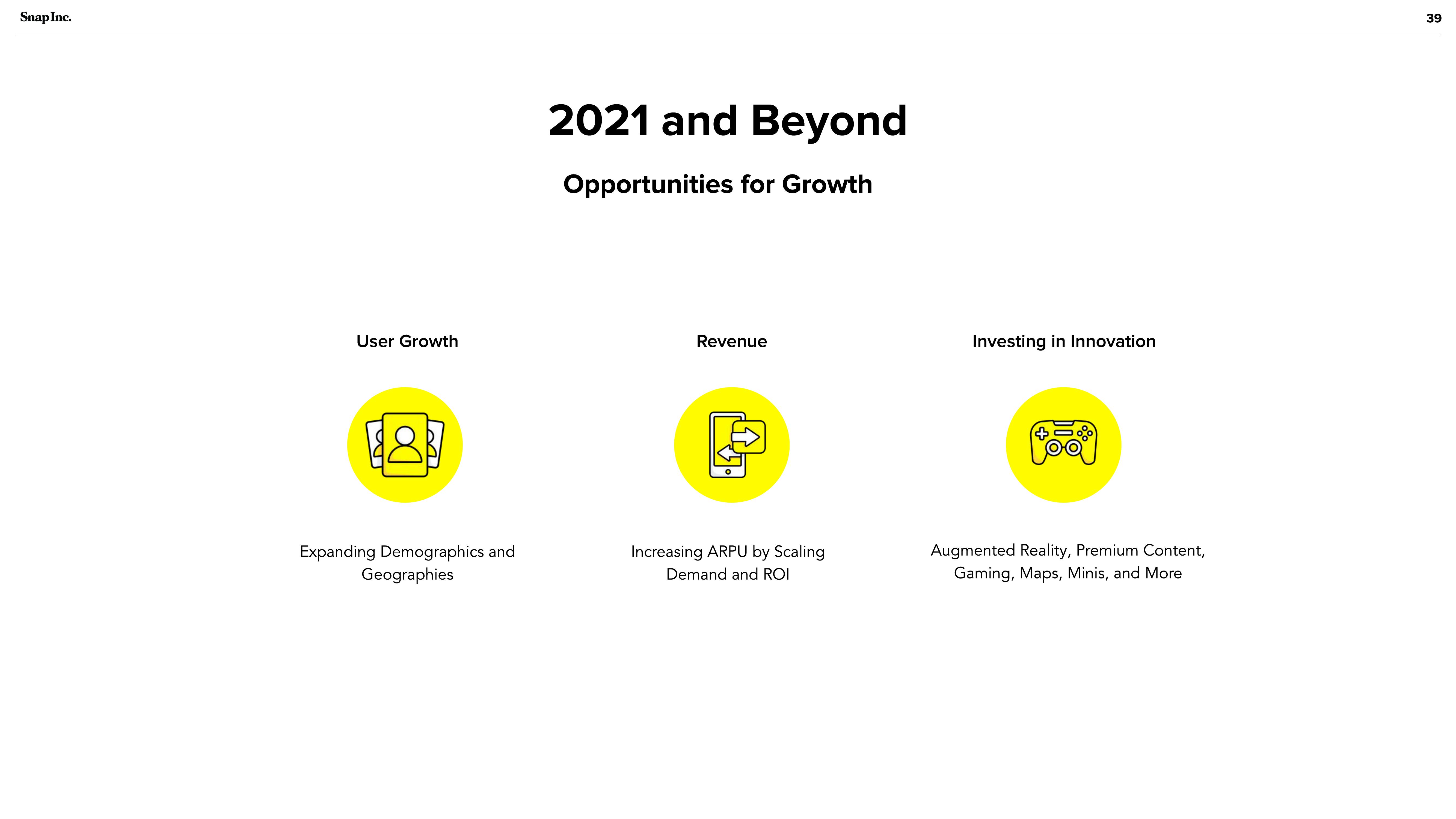 Snap Inc Investor Presentation Deck slide image #39