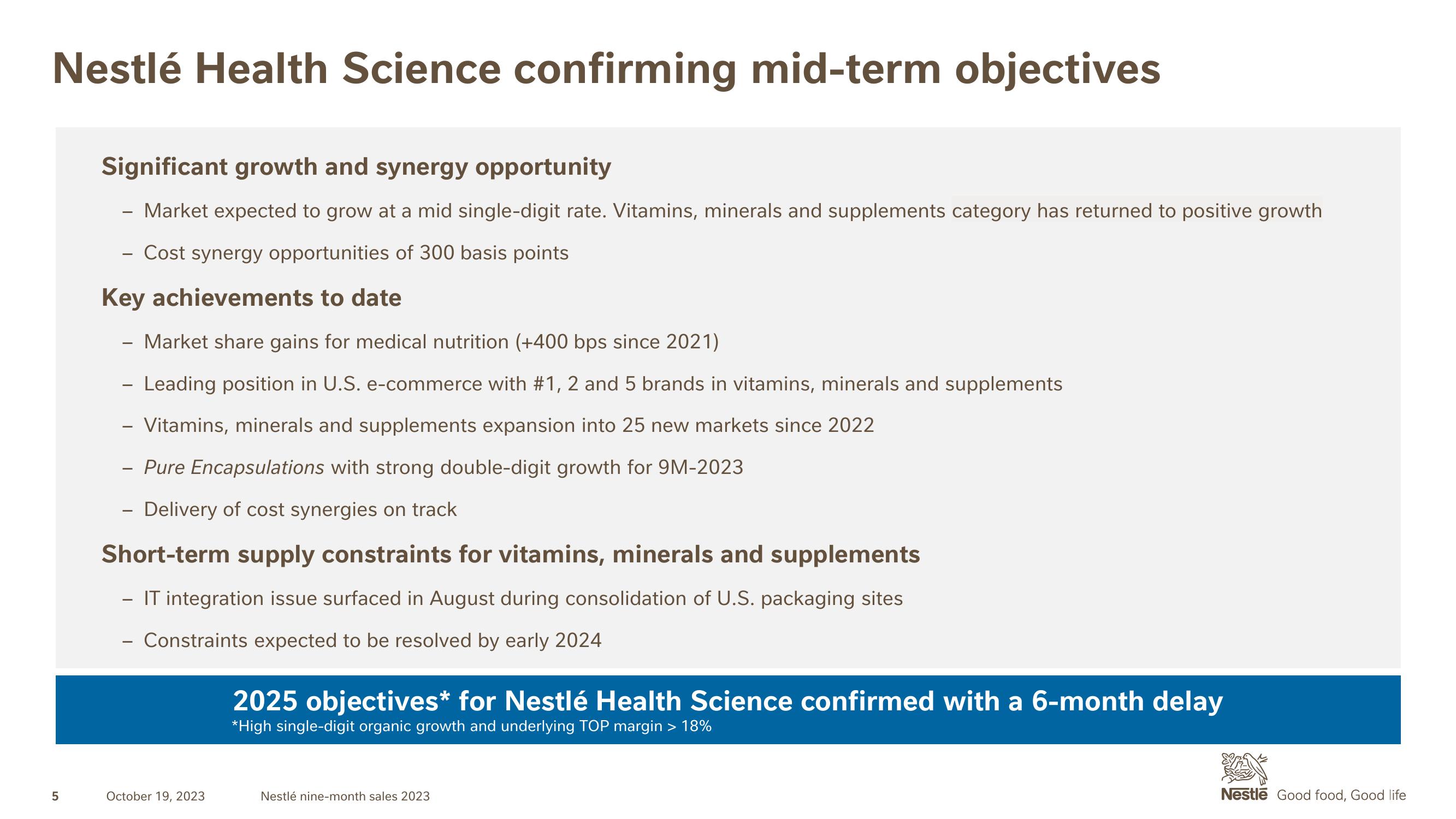 Nestle Results Presentation Deck slide image #5