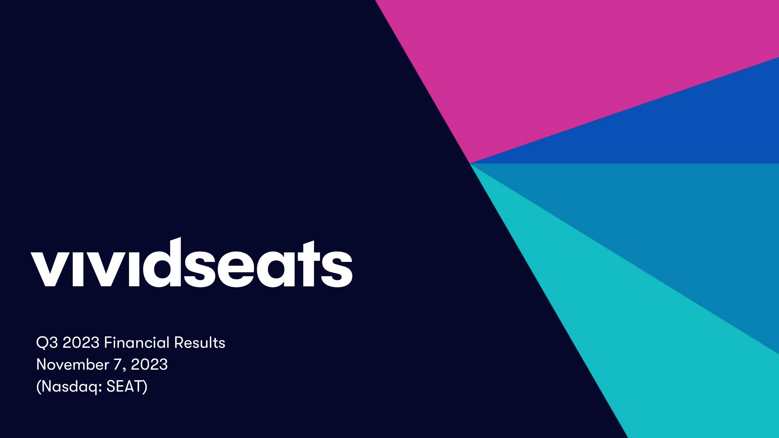 Vivid Seats Results Presentation Deck image