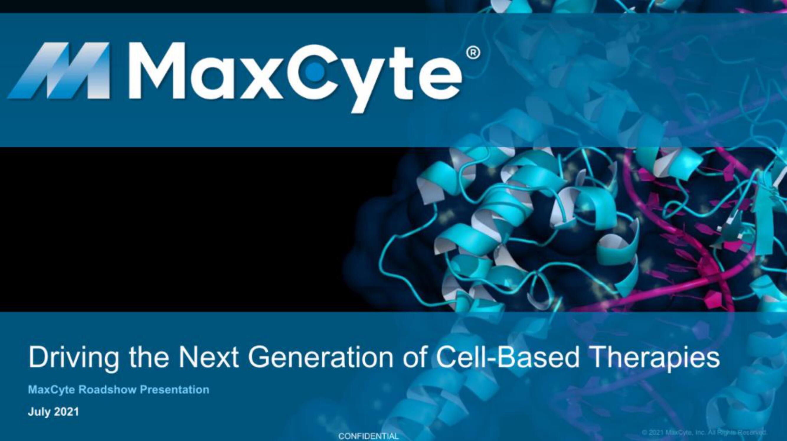 MaxCyte IPO Presentation Deck image