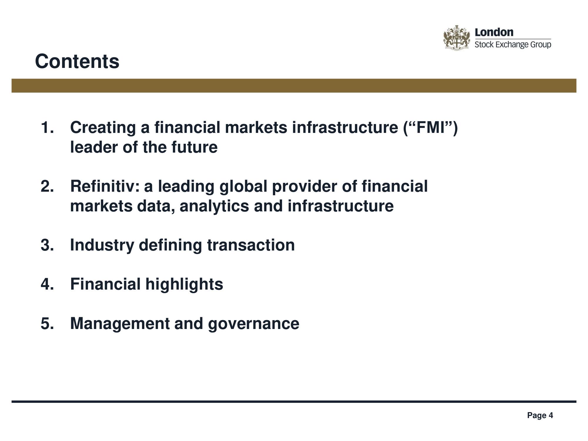 LSE Mergers and Acquisitions Presentation Deck slide image #4