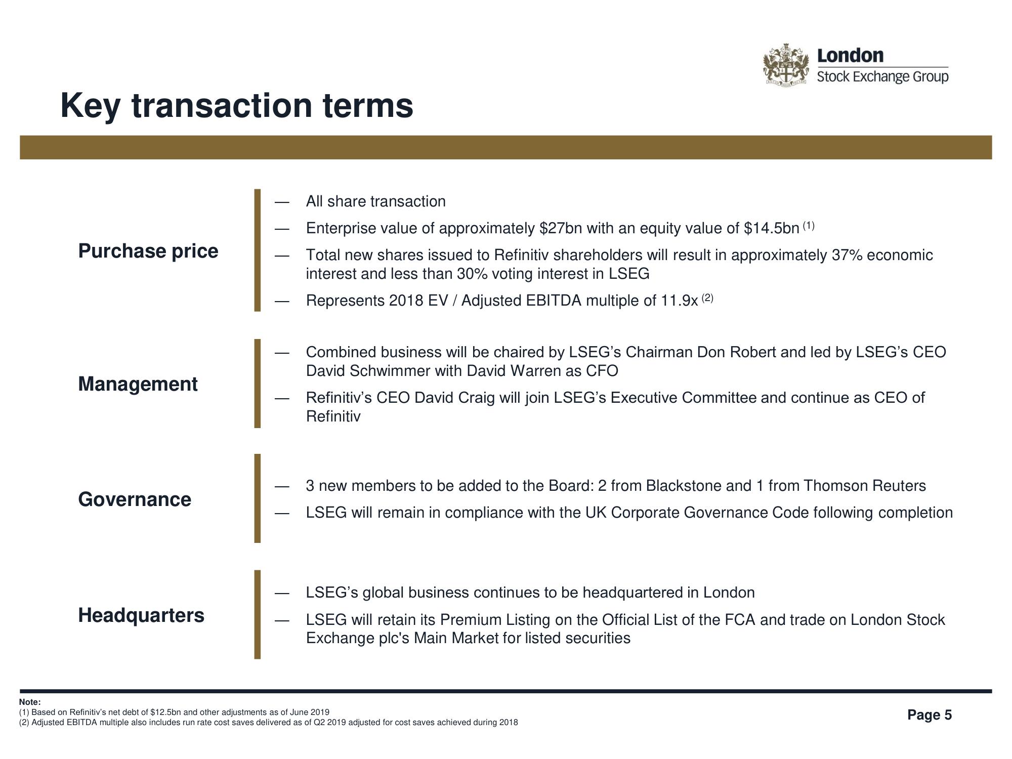 LSE Mergers and Acquisitions Presentation Deck slide image #5