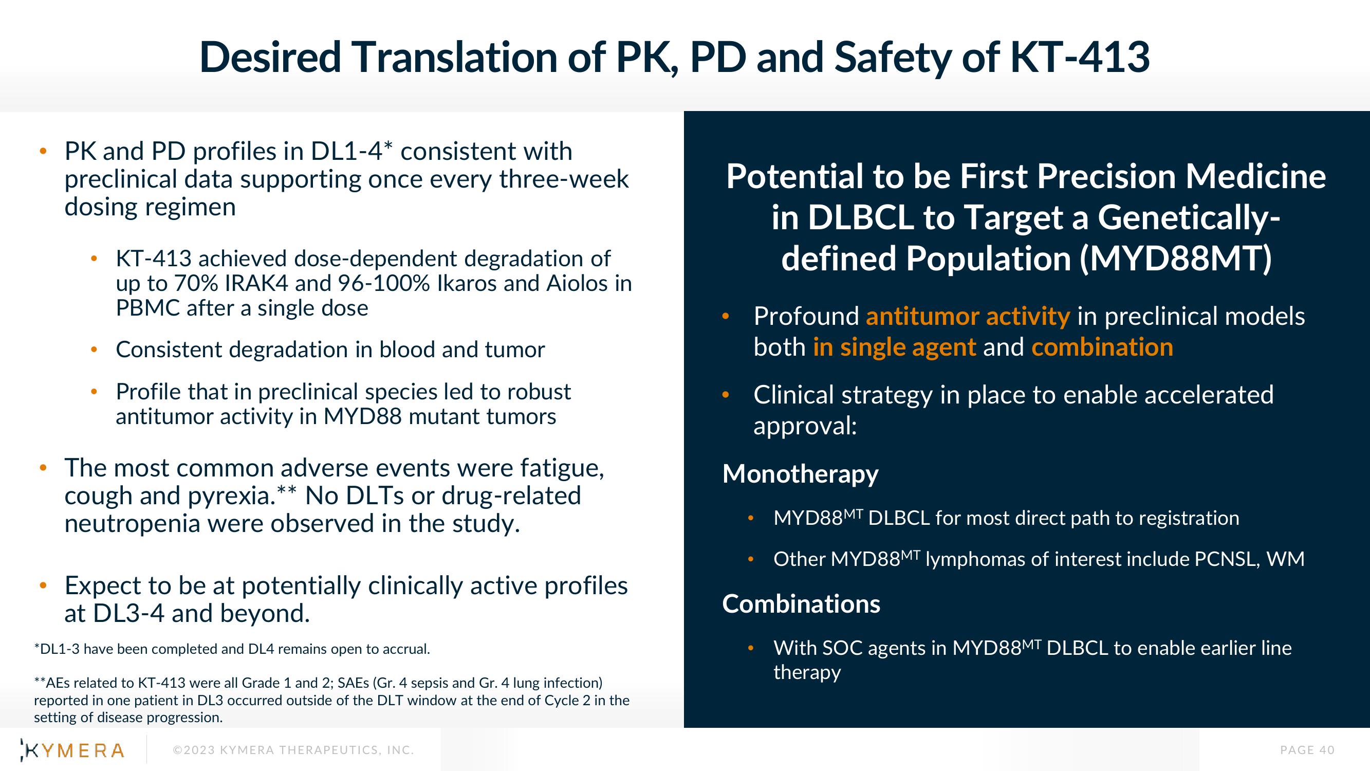 Kymera Investor Presentation Deck slide image #40