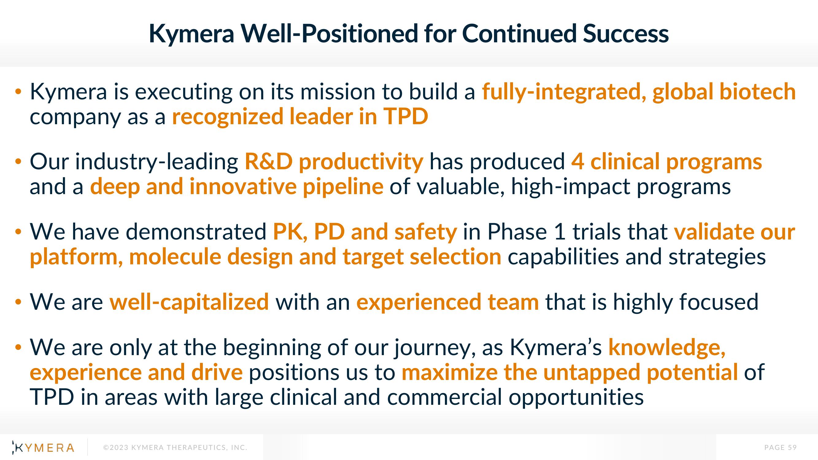 Kymera Investor Presentation Deck slide image #59