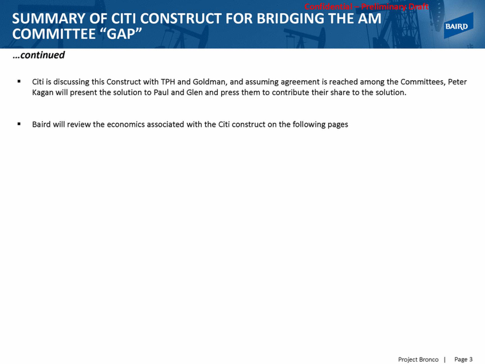 Baird Investment Banking slide image