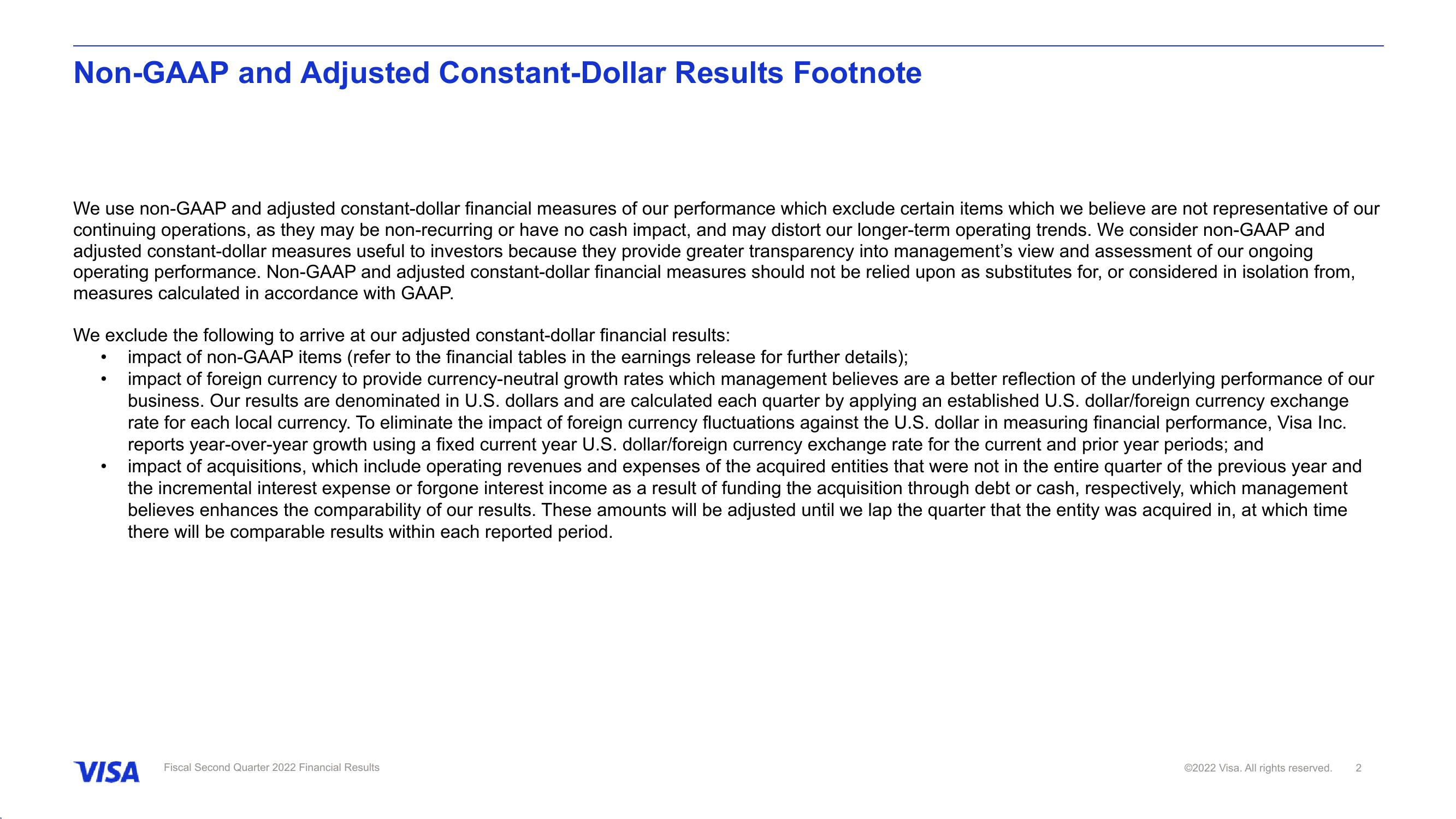 Fiscal Second Quarter 2022 Financial Results slide image #3