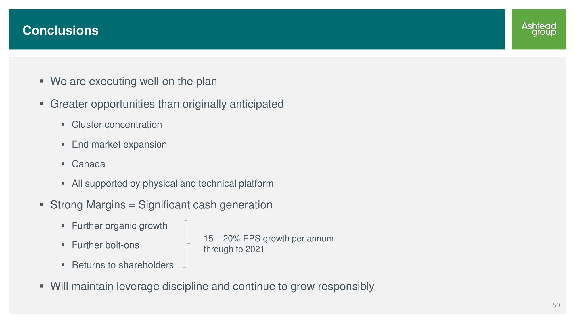 Ashtead Group Investor Day slide image #50