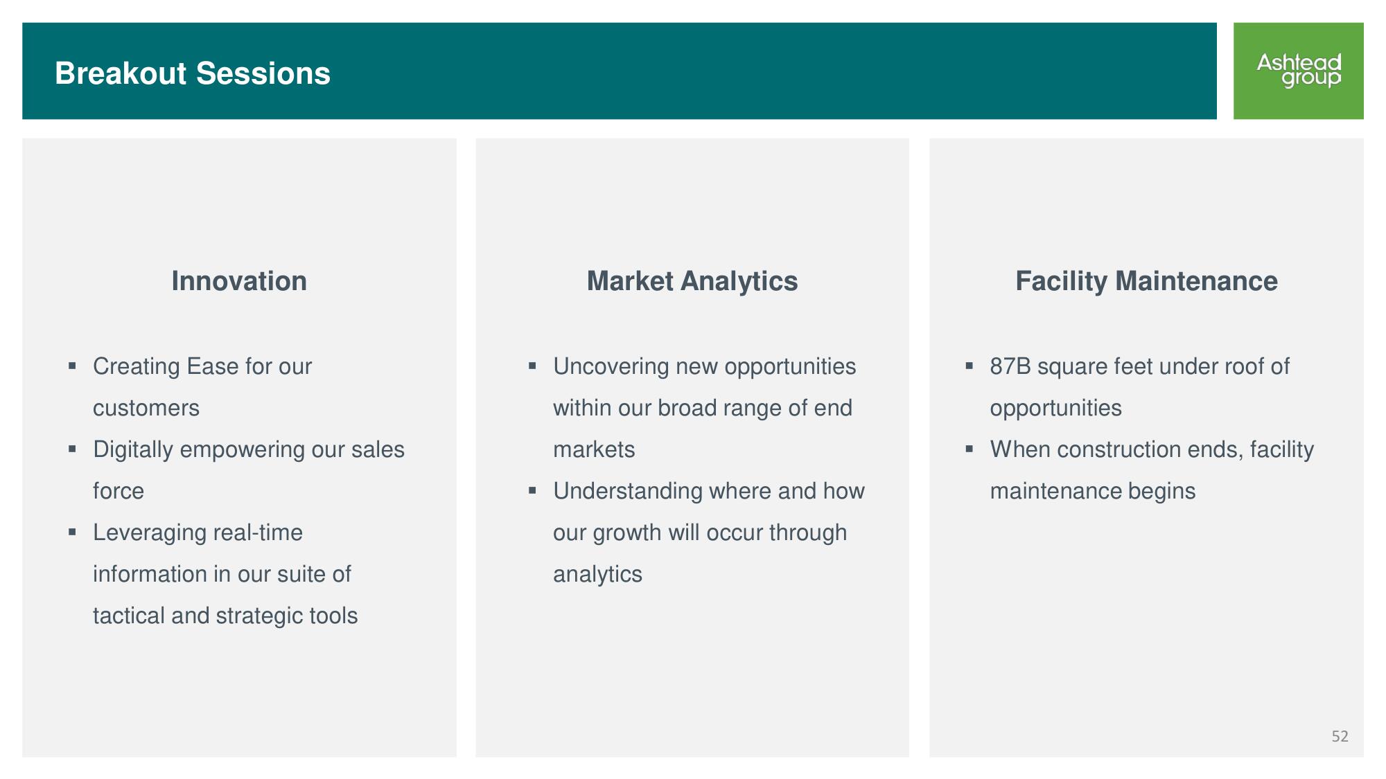 Ashtead Group Investor Day slide image #52